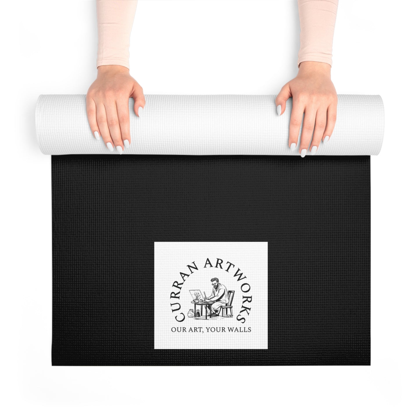 Wolf and Cubs Yoga Mat, Wolf and Cubs Wall Art, Eco-Friendly Exercise Mat, Gift for Yoga Enthusiasts, Meditation Pad, Great Birthday Gift