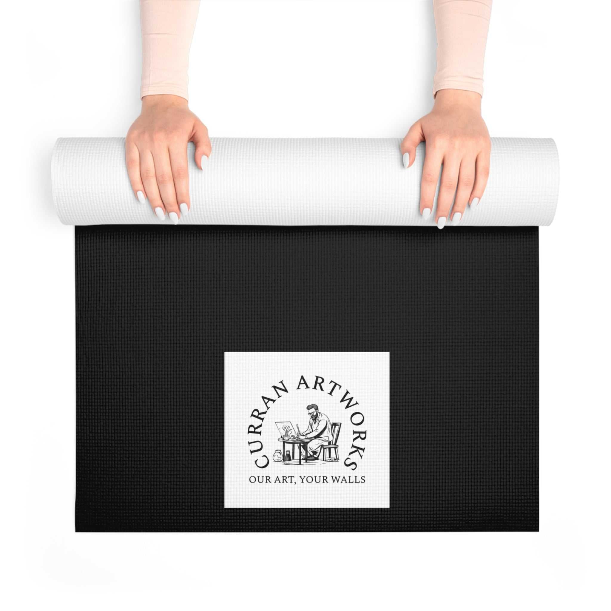 Wolf and Cubs Yoga Mat, Wolf and Cubs Wall Art, Eco-Friendly Exercise Mat, Gift for Yoga Enthusiasts, Meditation Pad, Great Birthday Gift