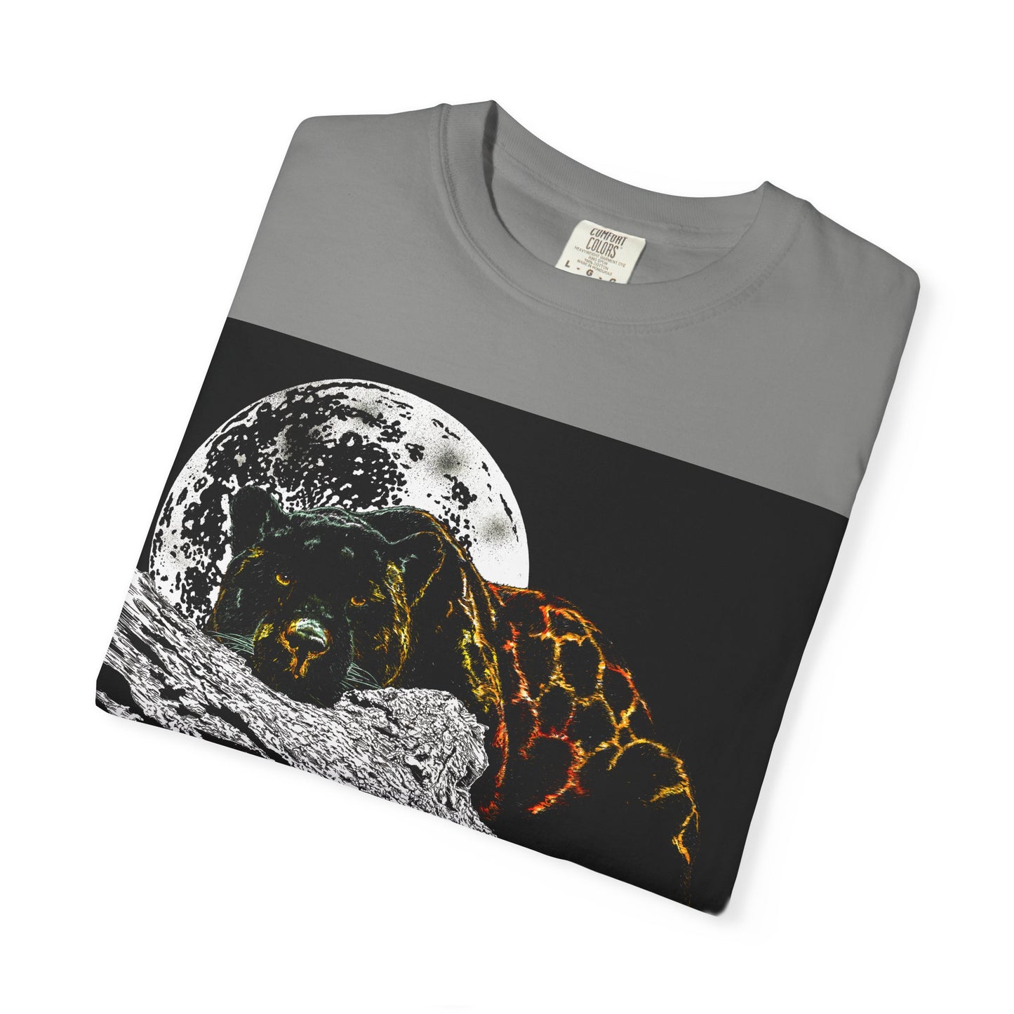 Moonlit Panther Unisex T-Shirt - Garment-Dyed Animal Tee