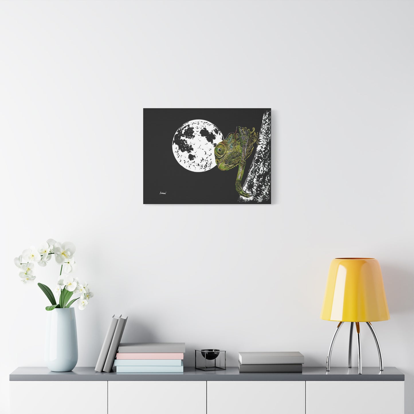 Chameleon Print of the Original, hand drawn wall art
