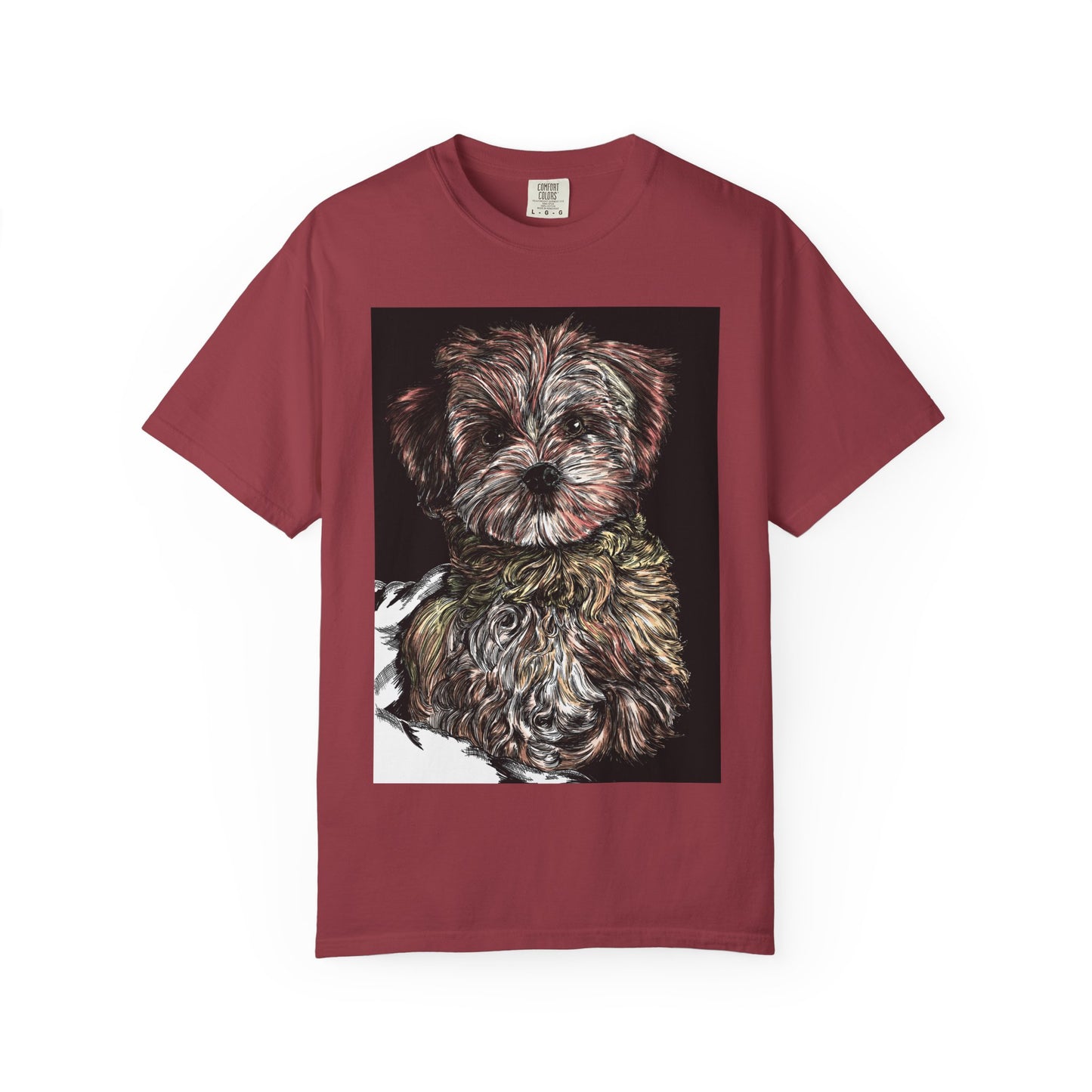 Puppy Art Unisex Garment-Dyed T-Shirt – Original Hand-Drawn