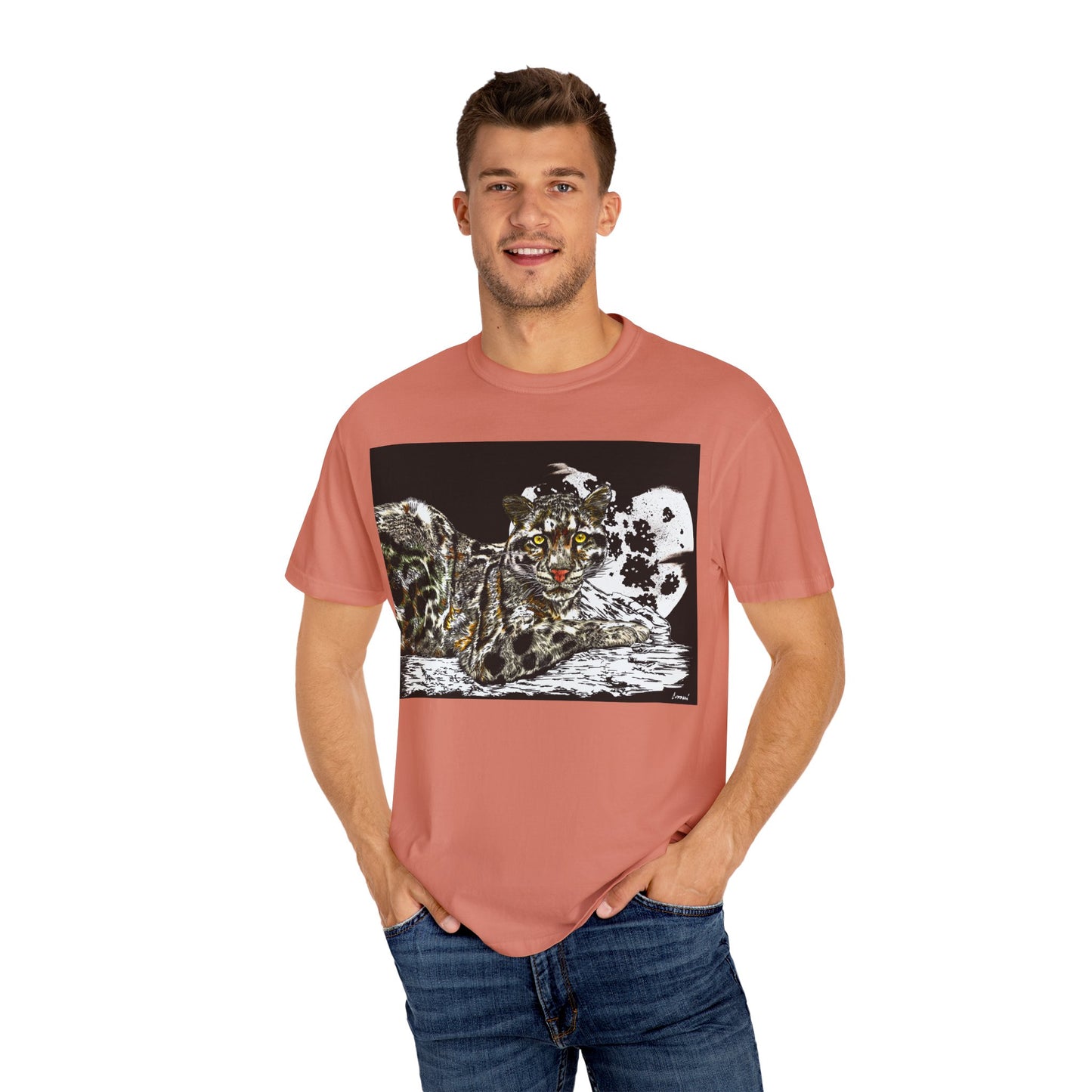 Wild Cat Art T-shirt for Animal Lovers