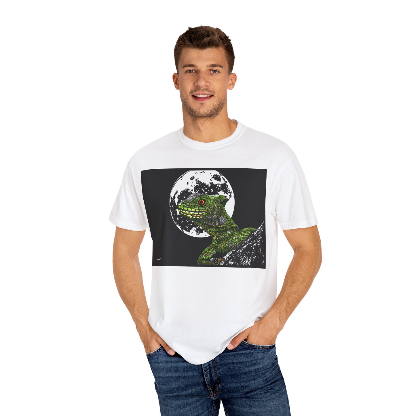 Moonlit Gecko Graphic Unisex T-Shirt