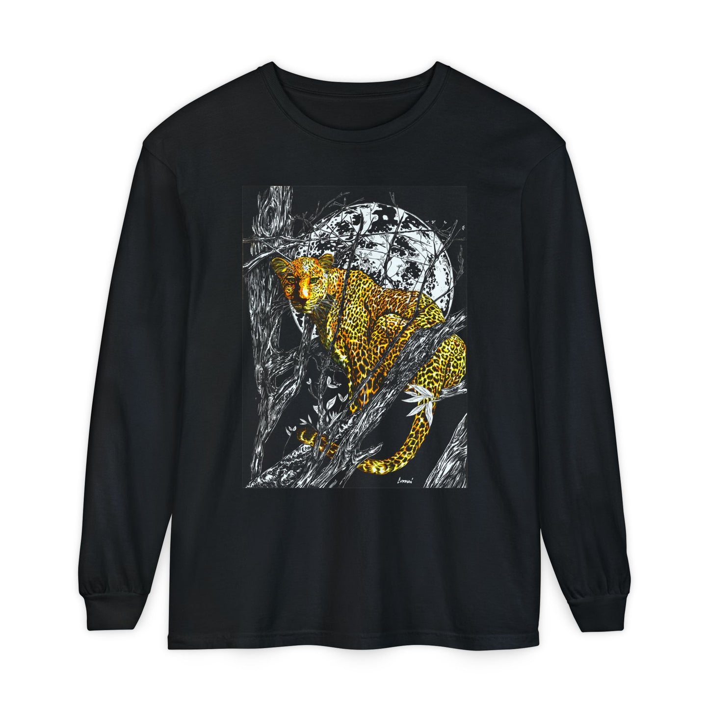 Wild Cheetah Unisex Long Sleeve T Shirt Eco-Friendly