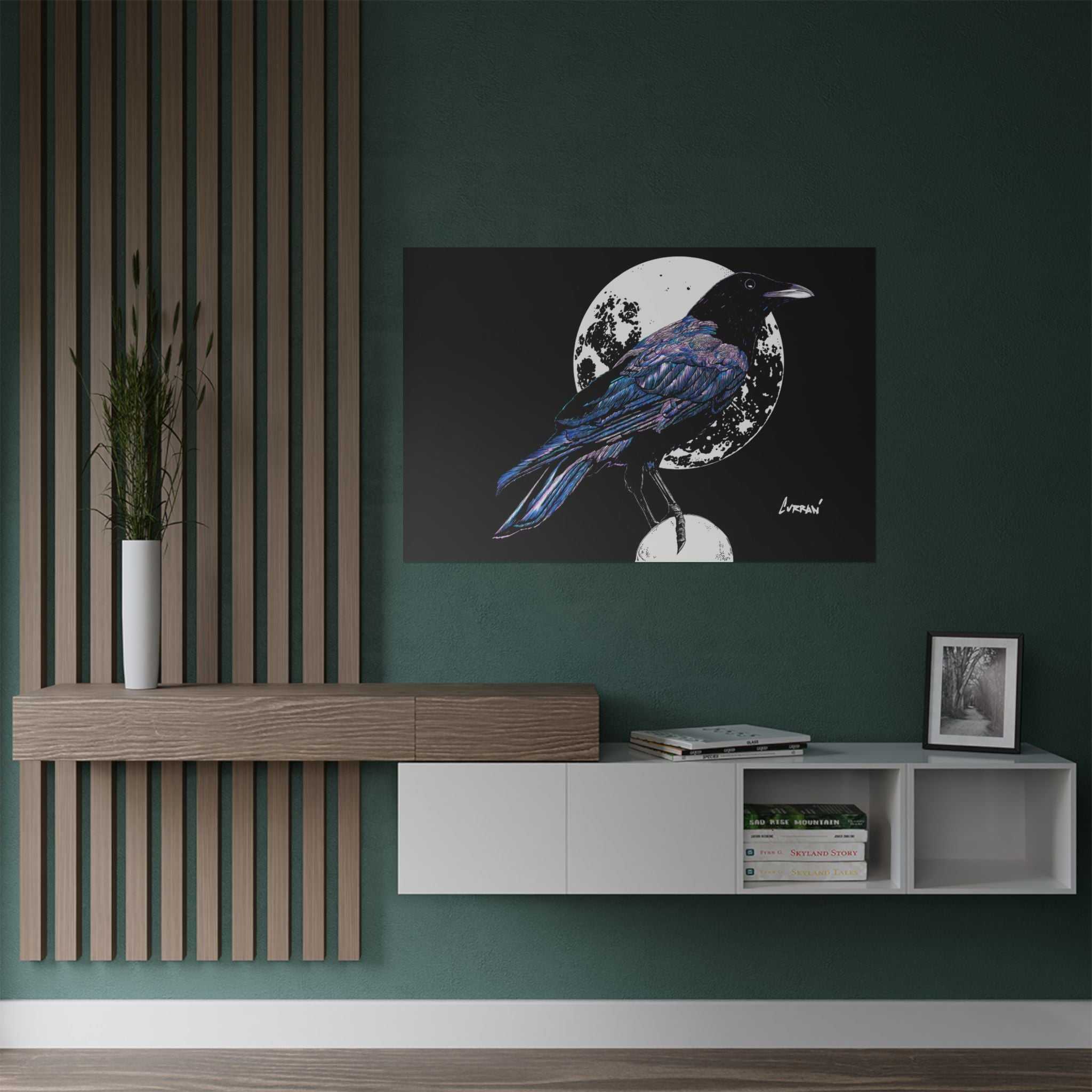 Mystical Crow Satin Poster - 300gsm Art Print