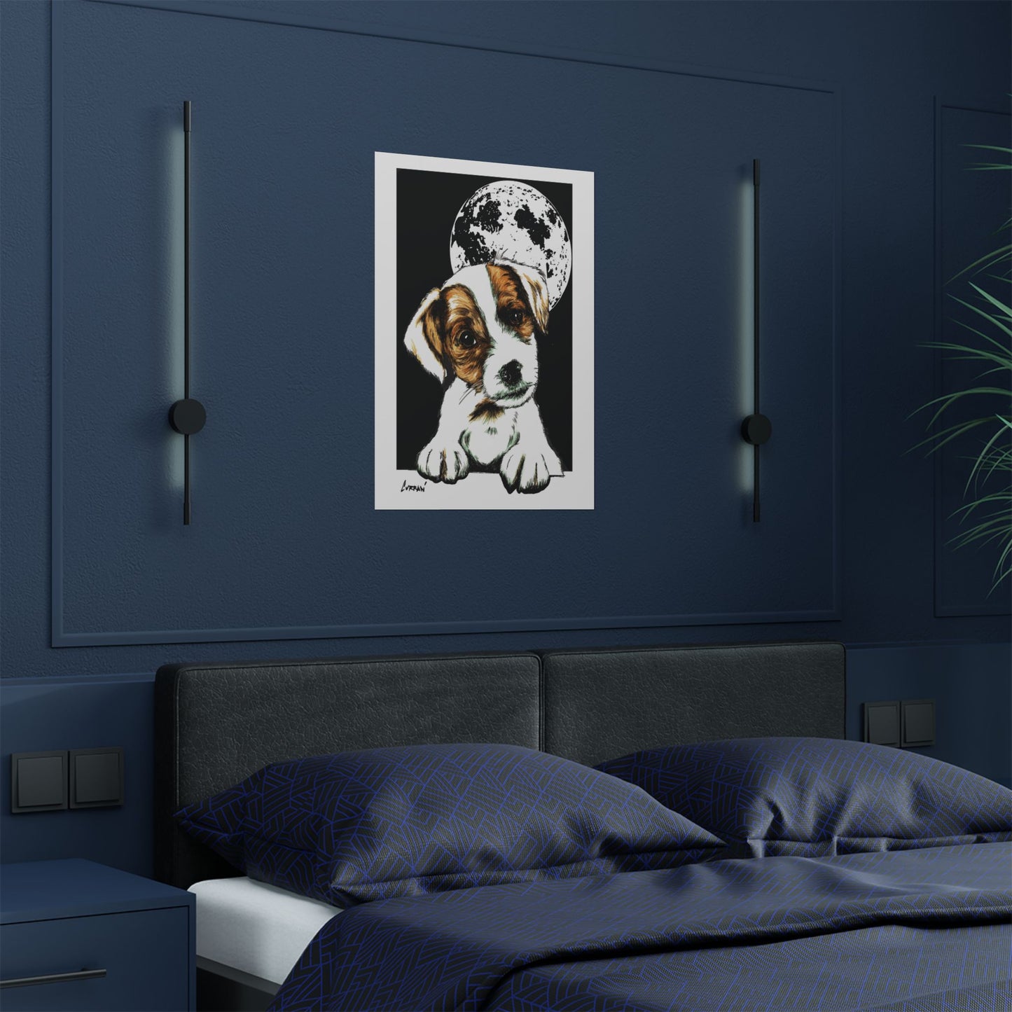 Adorable Beagle Satin Poster - Perfect for Animal Lovers