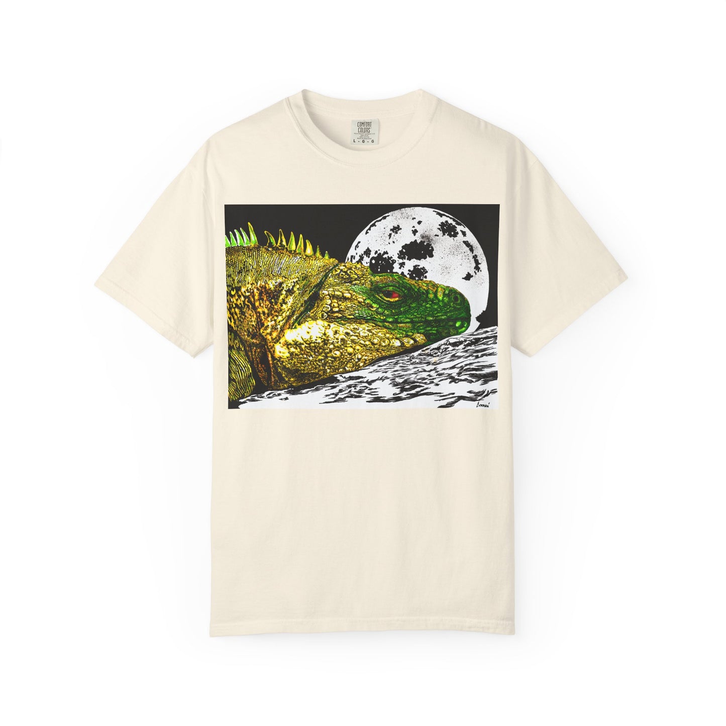 Graphic Iguana Moon Unisex T-Shirt - Nature Inspired Tee