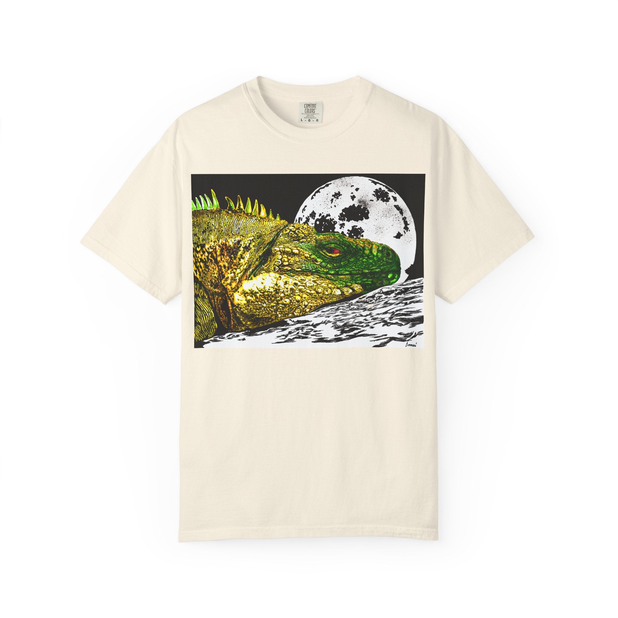 Graphic Iguana Moon Unisex T-Shirt - Nature Inspired Tee