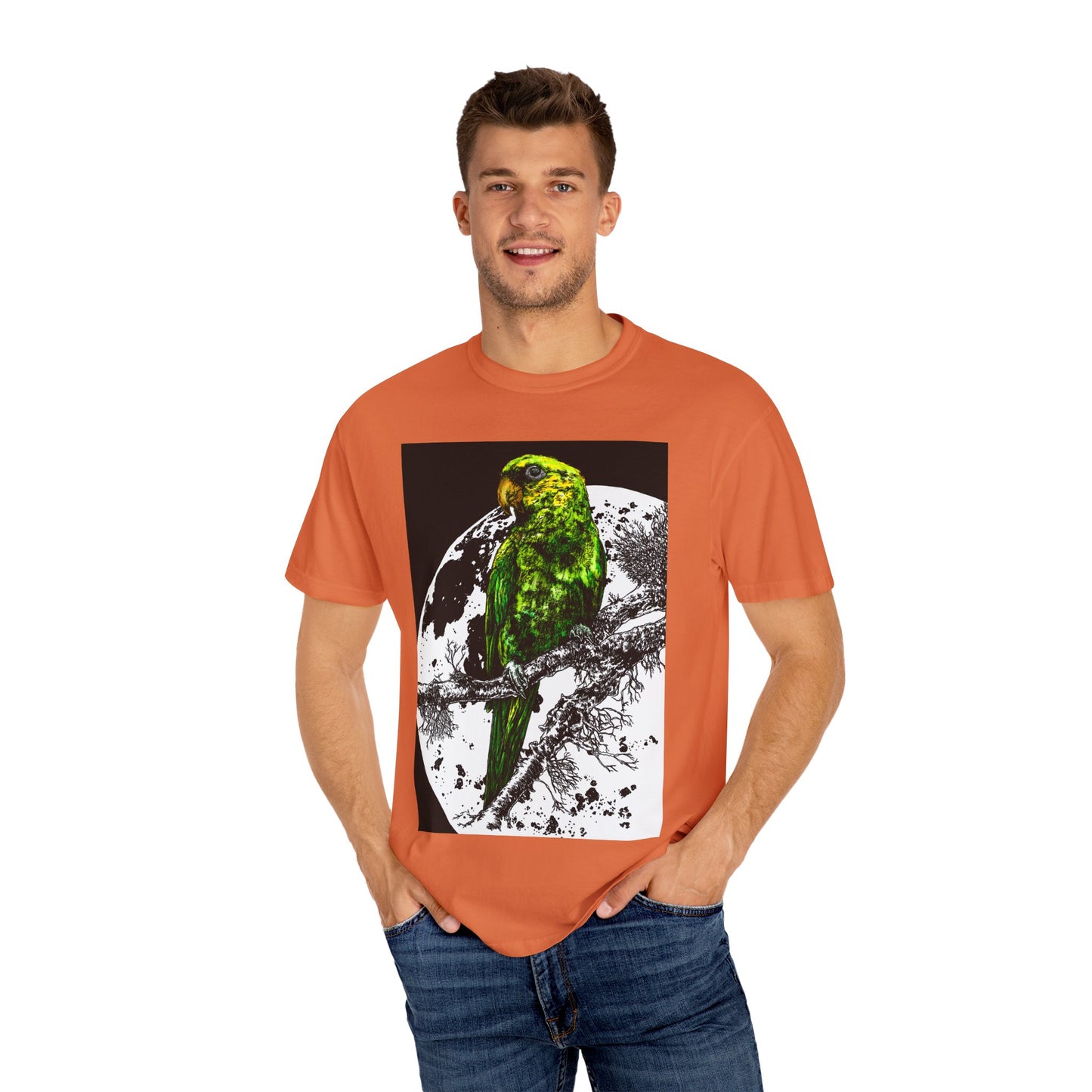 Parrot in the Moonlight Unisex T-shirt