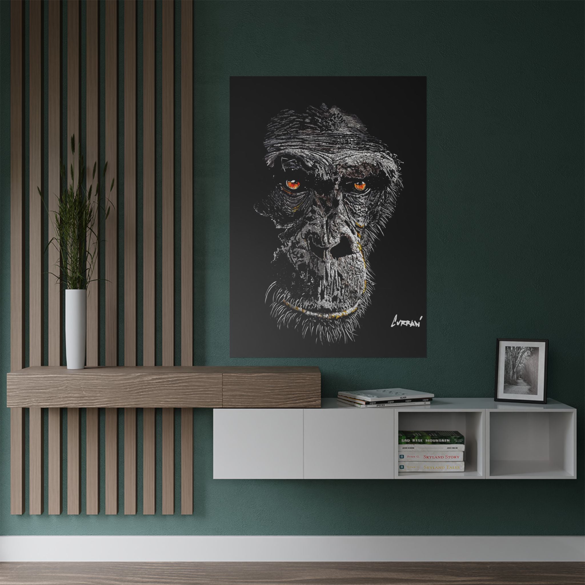 Gorilla Art Satin Poster - 300gsm | Bold Animal Wall Décor