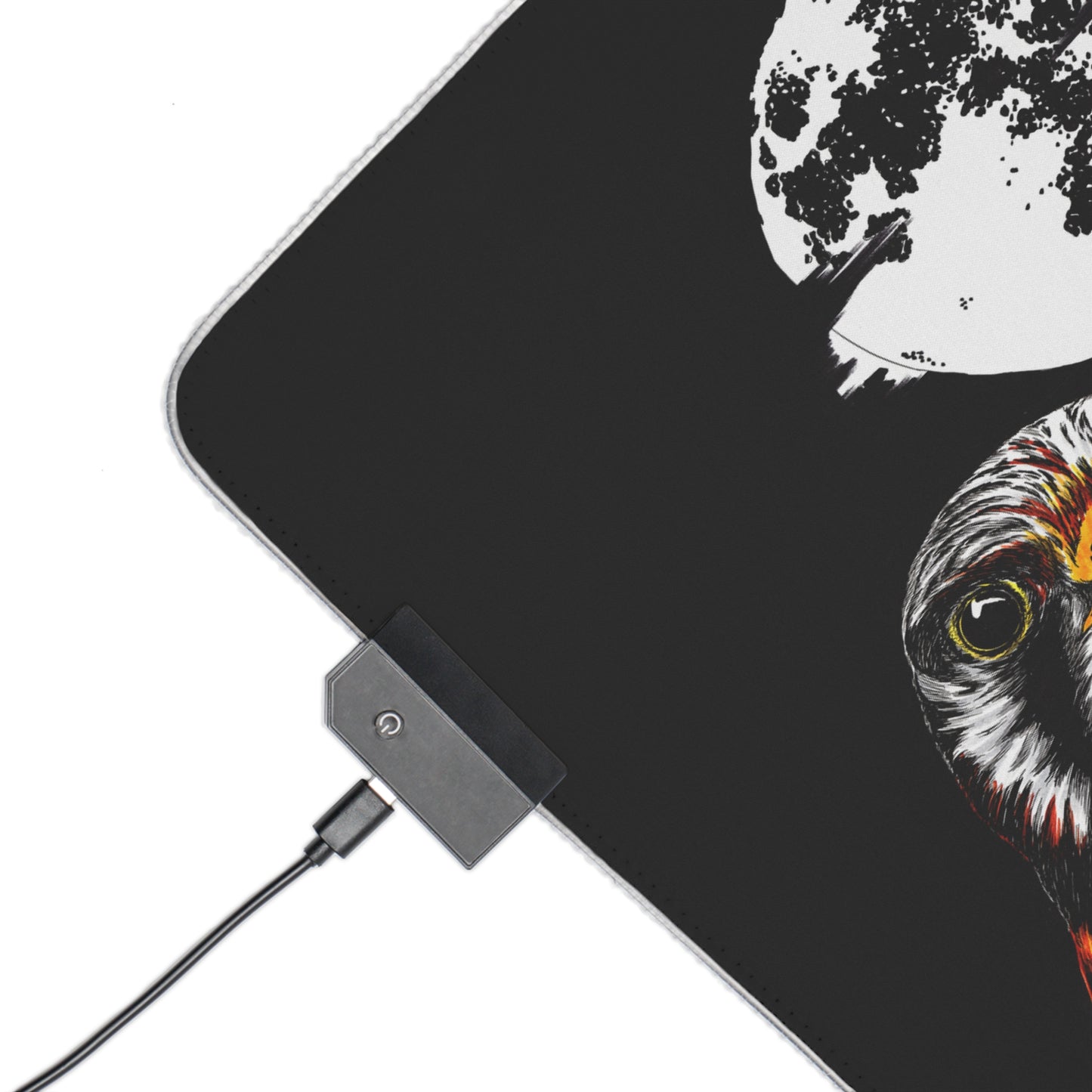 LED Gaming Mouse Pad with Hawk Design - Perfect for Gamers and Bird Enthusiasts