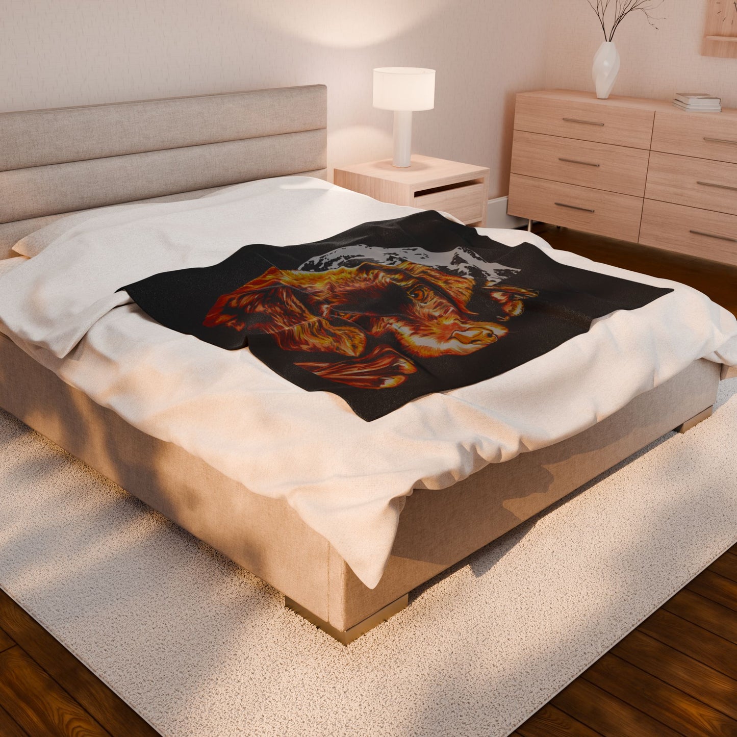Chocolate Lab Puppy Velveteen Plush Blanket Stunning Design
