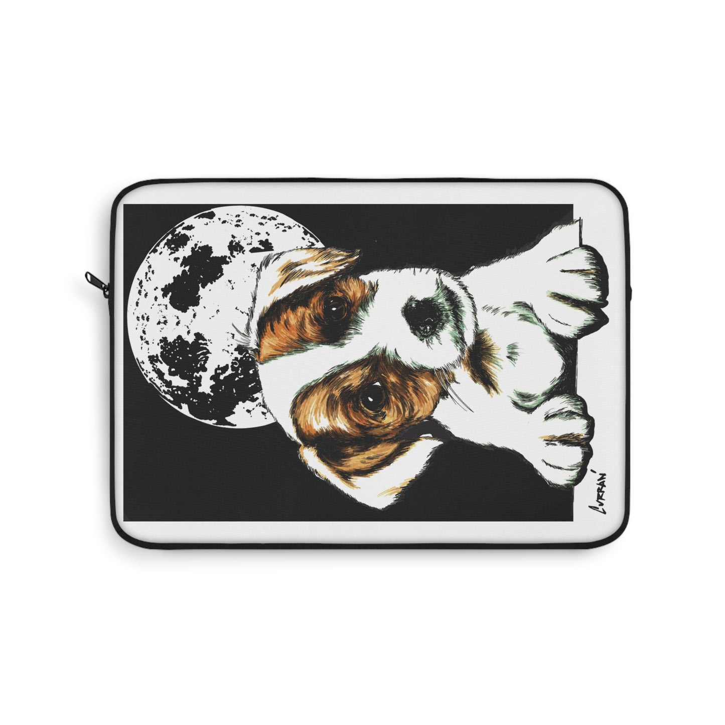 Beagle Laptop Sleeve - Dog Design with Moon for Pet Lovers