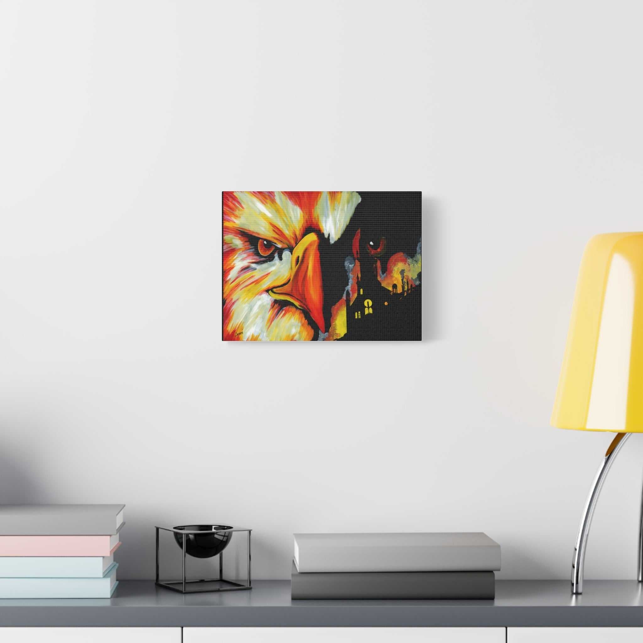 Phoenix Canvas Print, print of my Original hand painted art