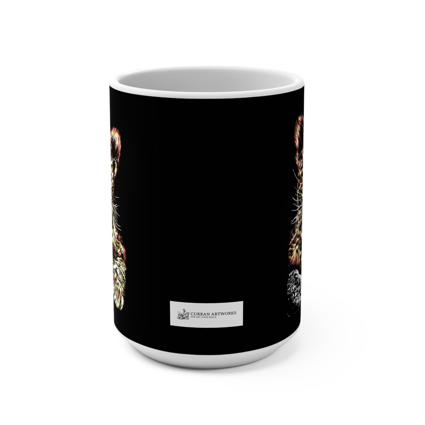 Leopard Cub 15oz Mug - Artistic Wildlife Design