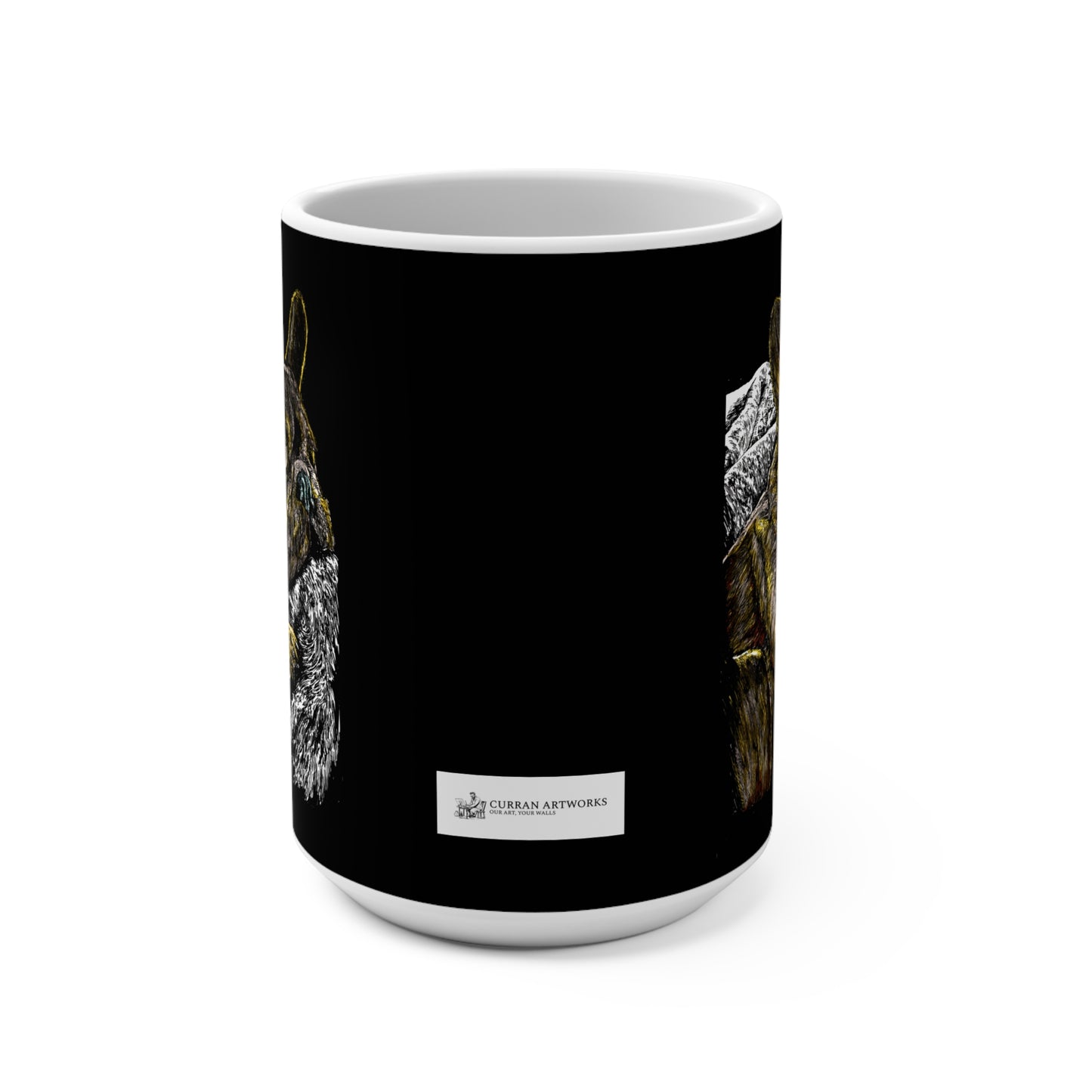 French Bulldog Design 15oz Mug, Coffee Cup for Animal Lovers