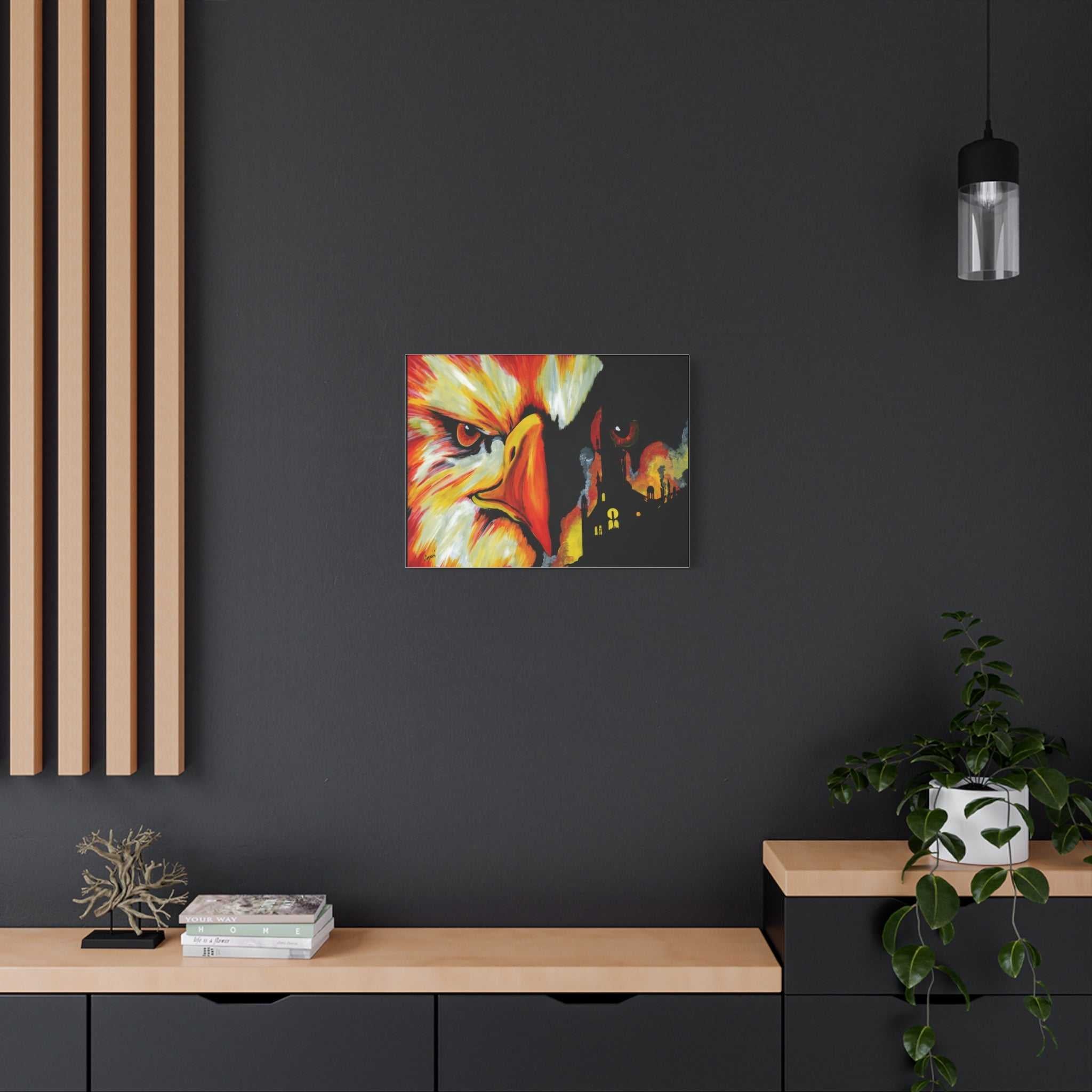 Phoenix Canvas Print, print of my Original hand painted art