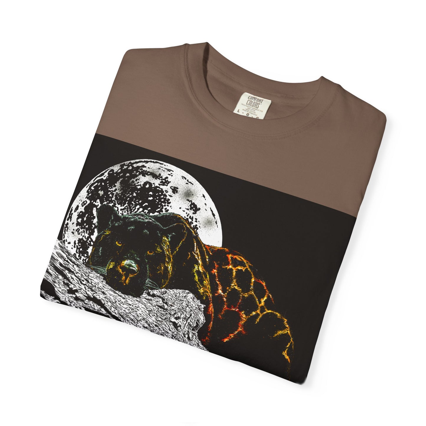 Moonlit Panther Unisex T-Shirt - Garment-Dyed Animal Tee