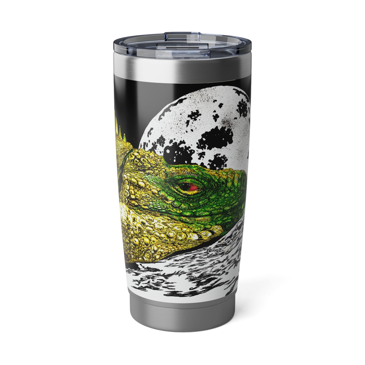 Reptile Wall Art 20oz Tumbler, Original Hand Drawn Travel Mug, Gift for Him or Her, Vagabond Cup, Serpent Decor, Lizard Lover Present