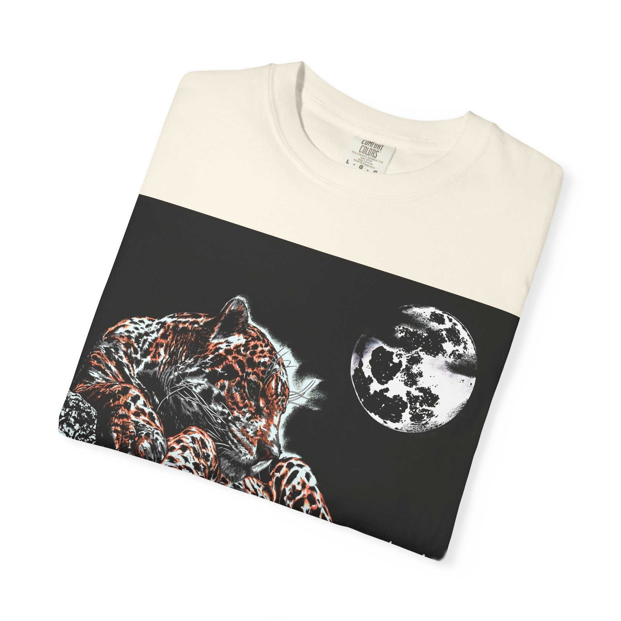 Moonlit Leopard Unisex Garment-Dyed T-Shirt