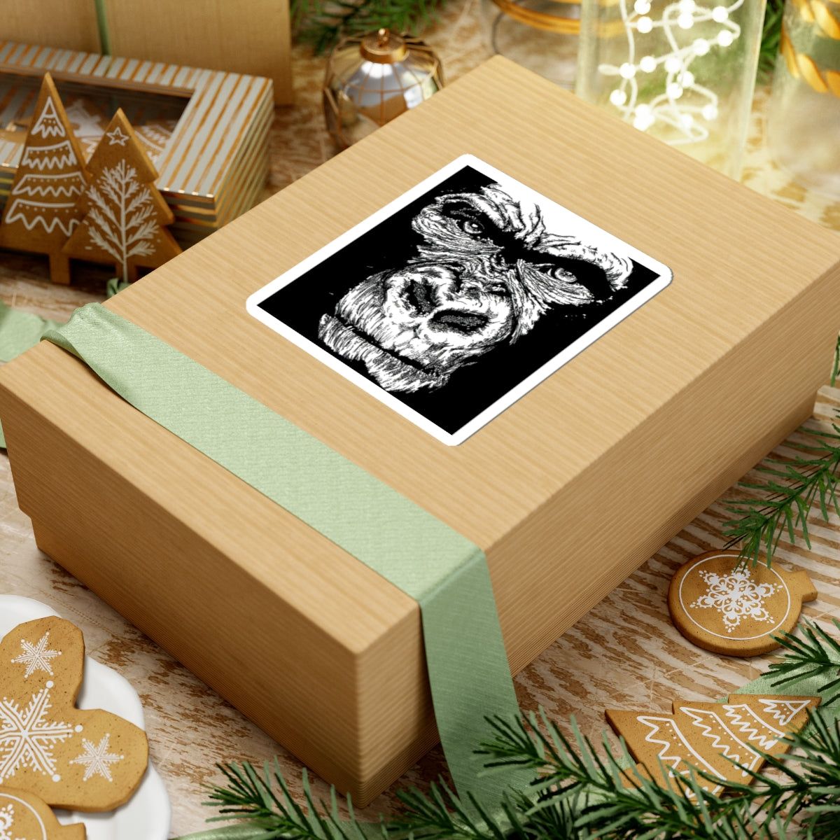 Bold Gorilla Art Kiss-Cut Stickers - Perfect for Laptops