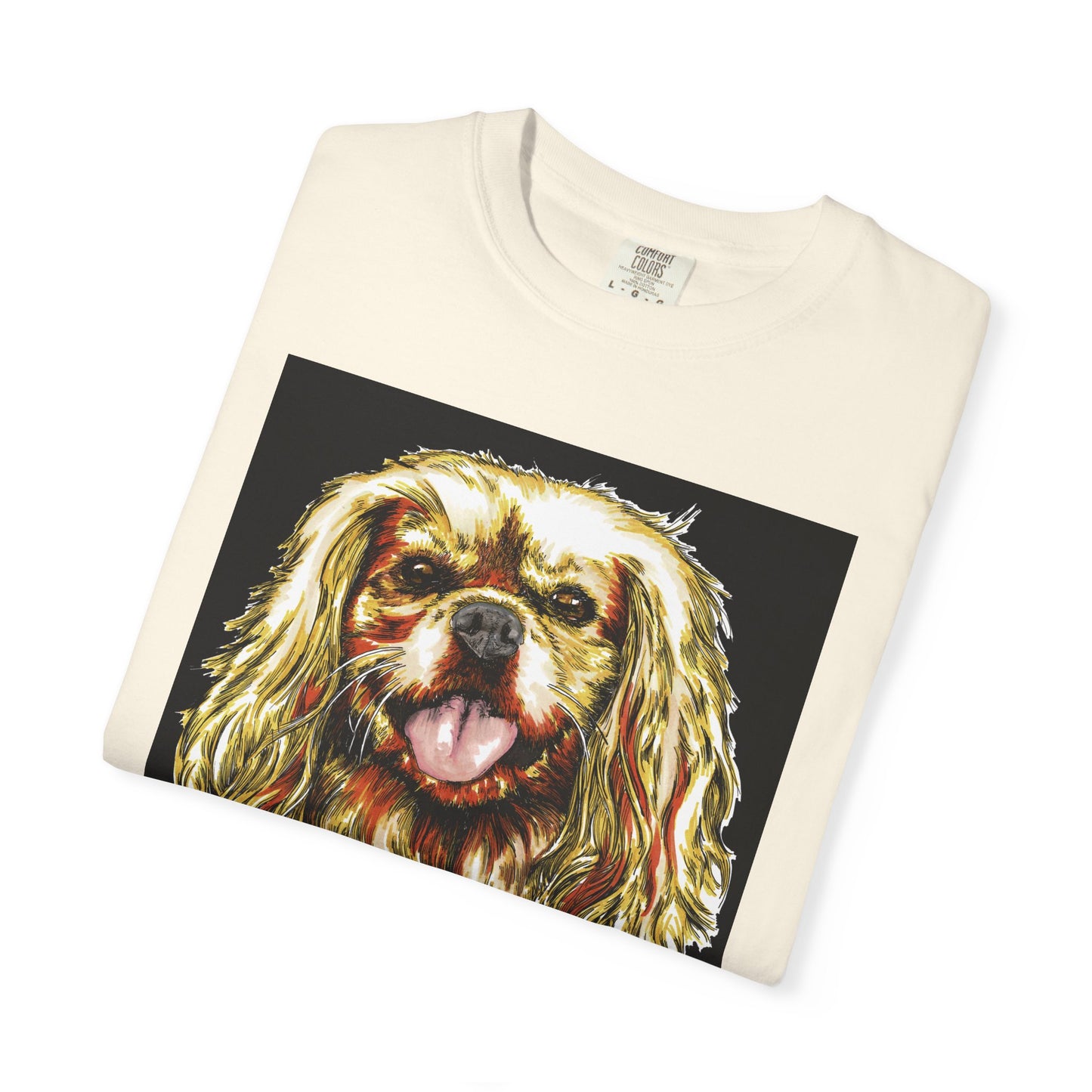 Cocker Spaniel Unisex Tee featuring Hand Drawn Art