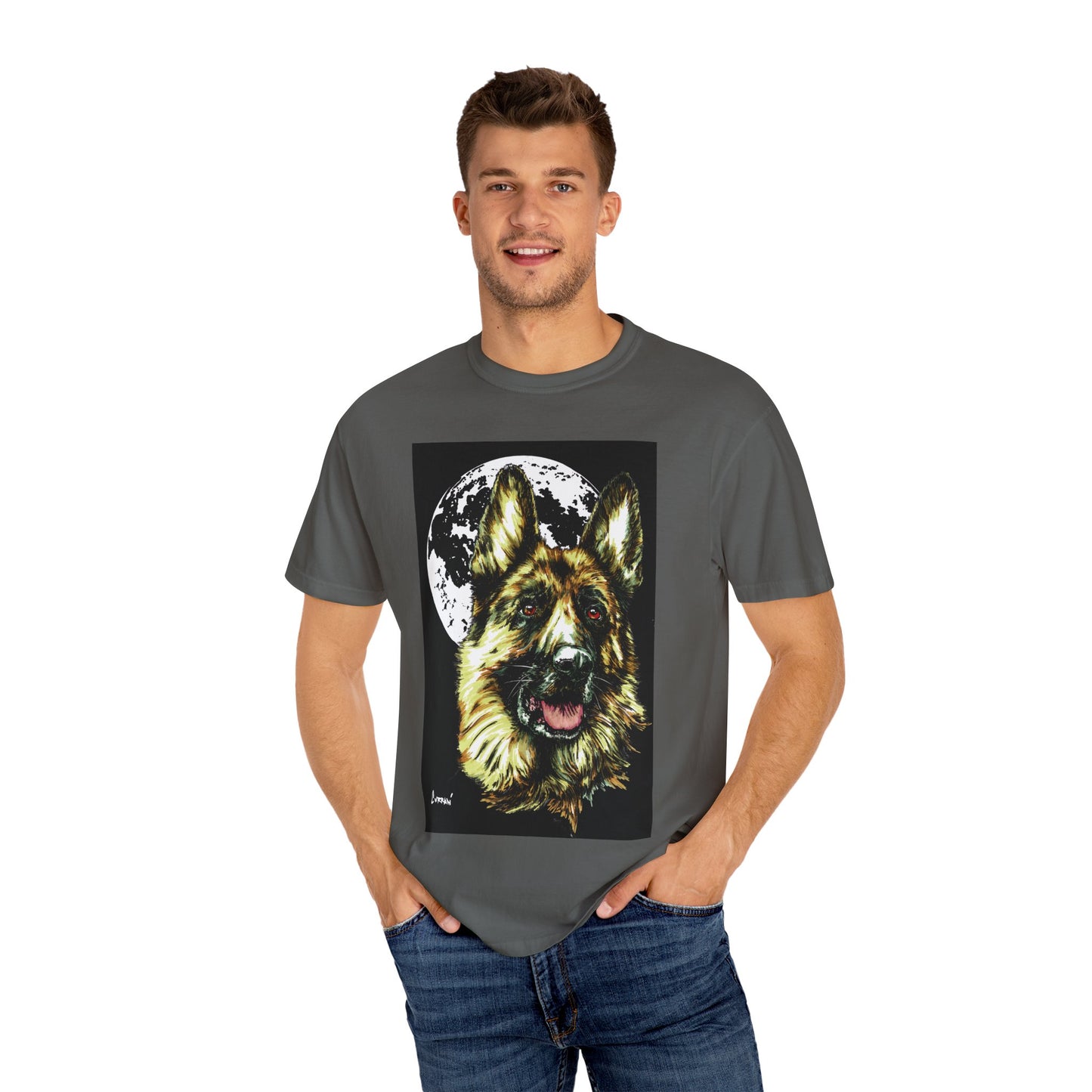 German Shepherd Hand Painted Unisex T-shirt