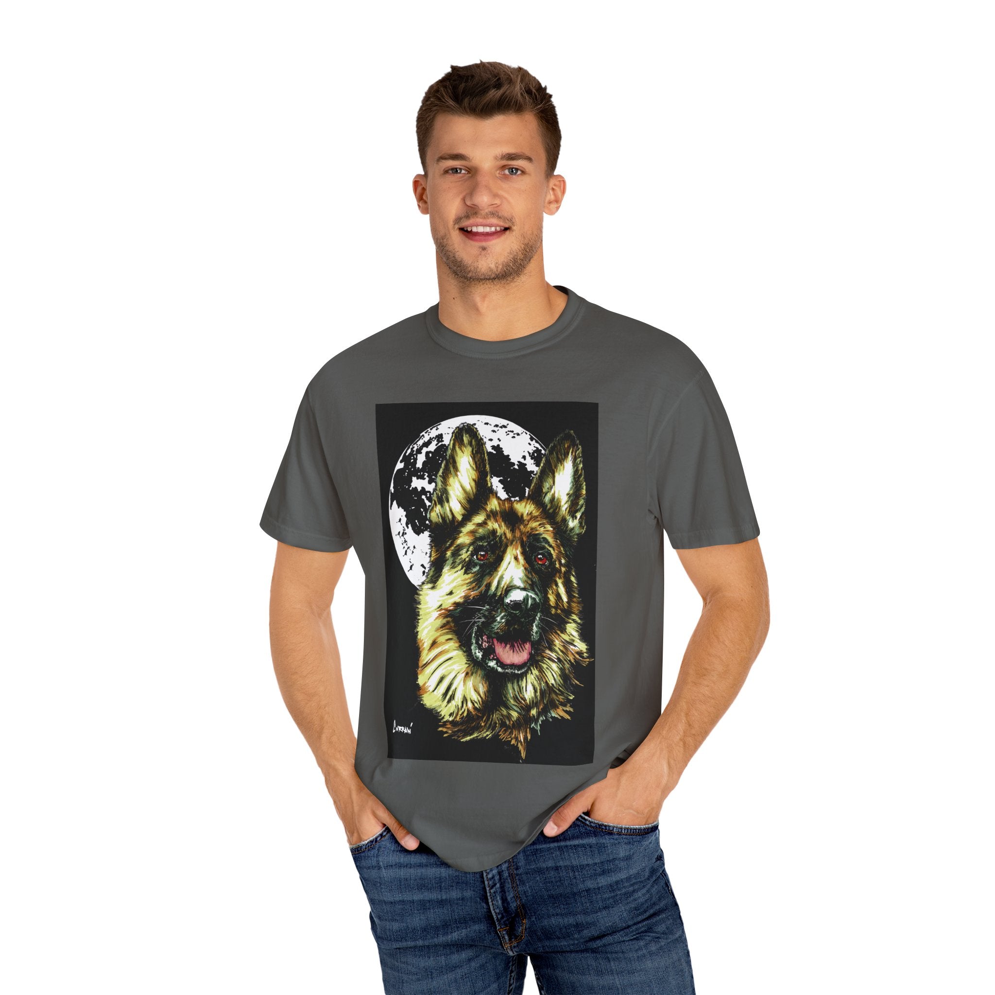German Shepherd Hand Painted Unisex T-shirt