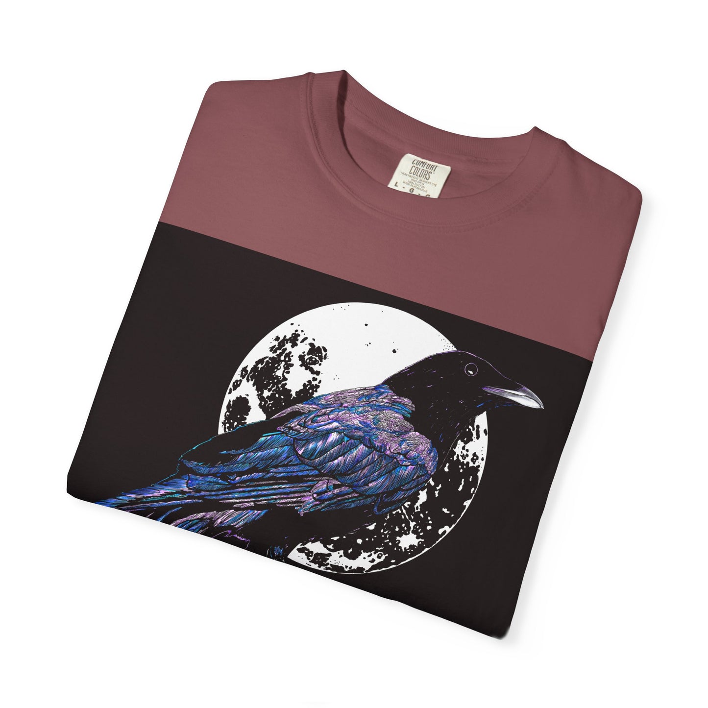Crow Garment-Dyed T-Shirt for Nature Lovers