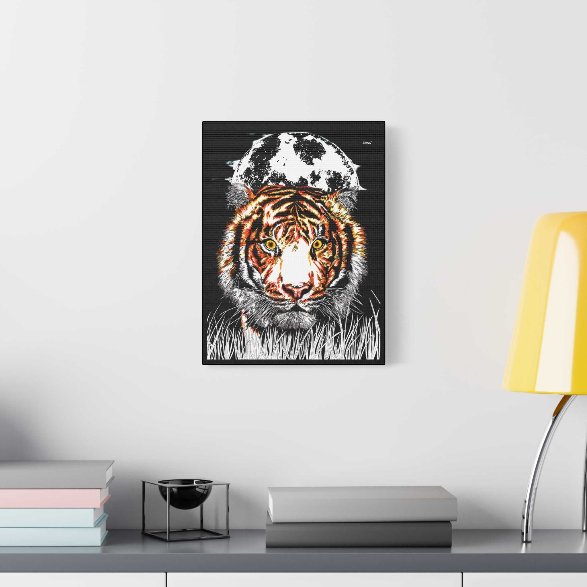 Add a touch of fierce beauty to your space with our Tiger Wall Art Print of the Original, hand drawn wall art. Elevate your decor today!