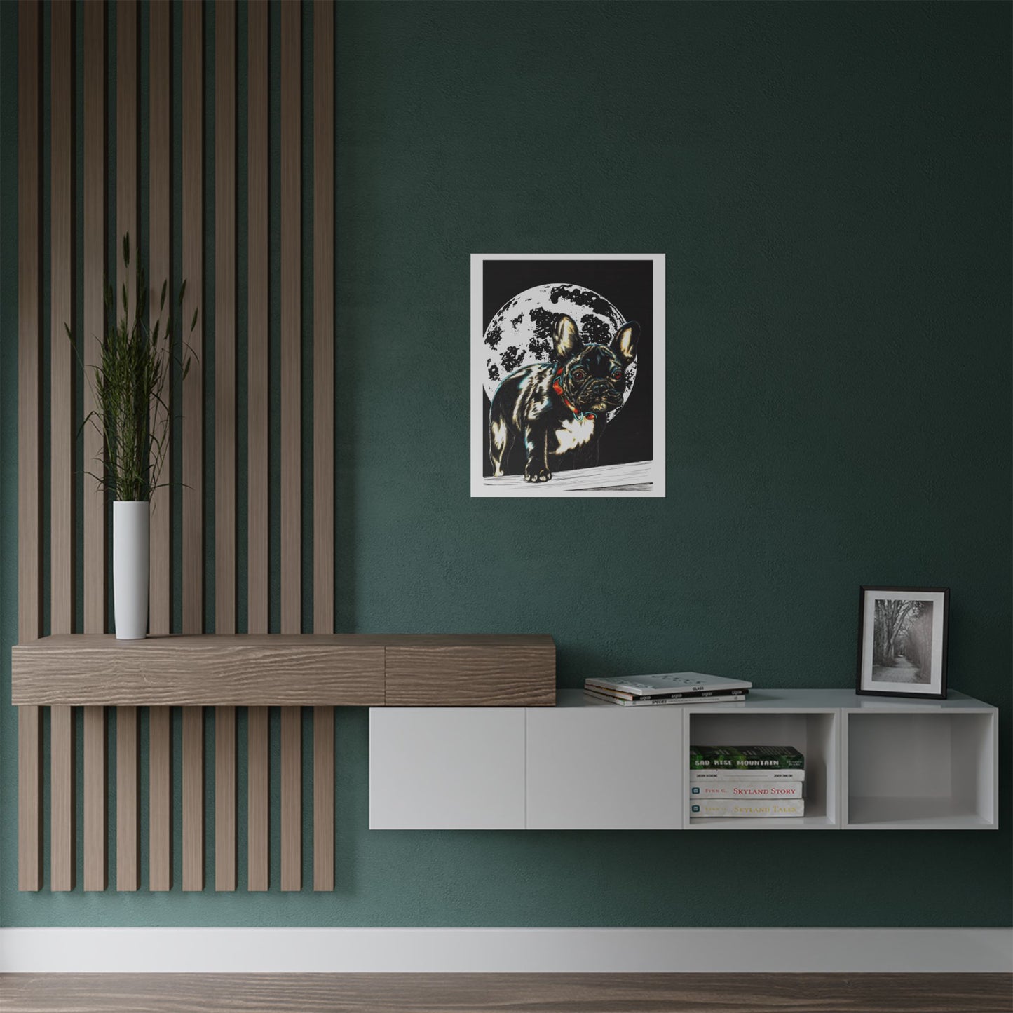 French Bulldog Art Satin Poster Wall Décor for Pet Lovers