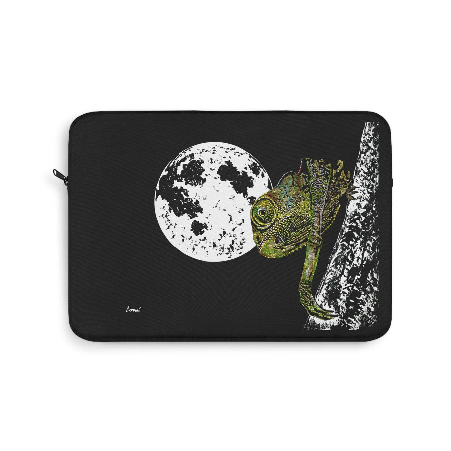 Moonlit Chameleon Laptop Sleeve - Stylish and Unique Design