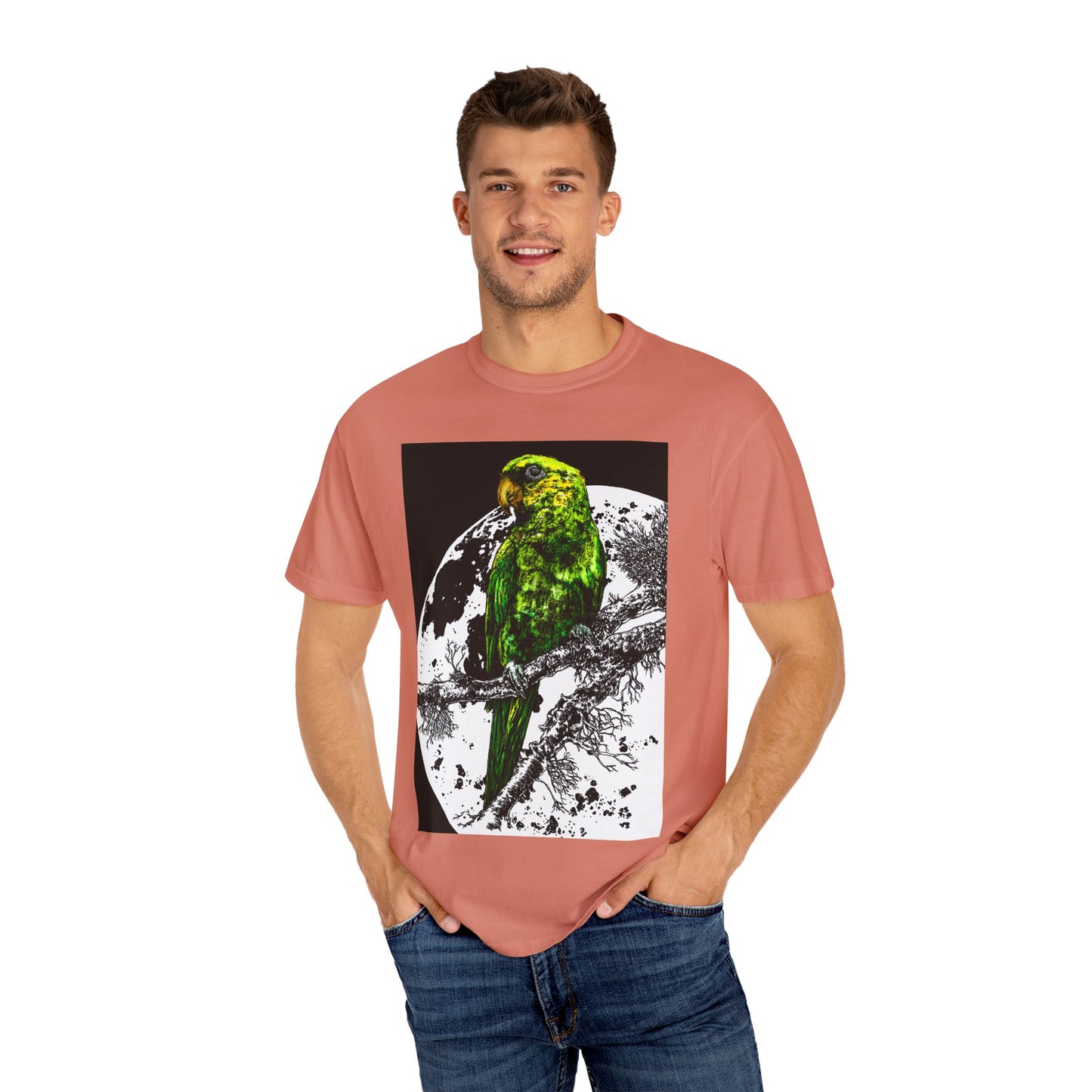 Parrot in the Moonlight Unisex T-shirt