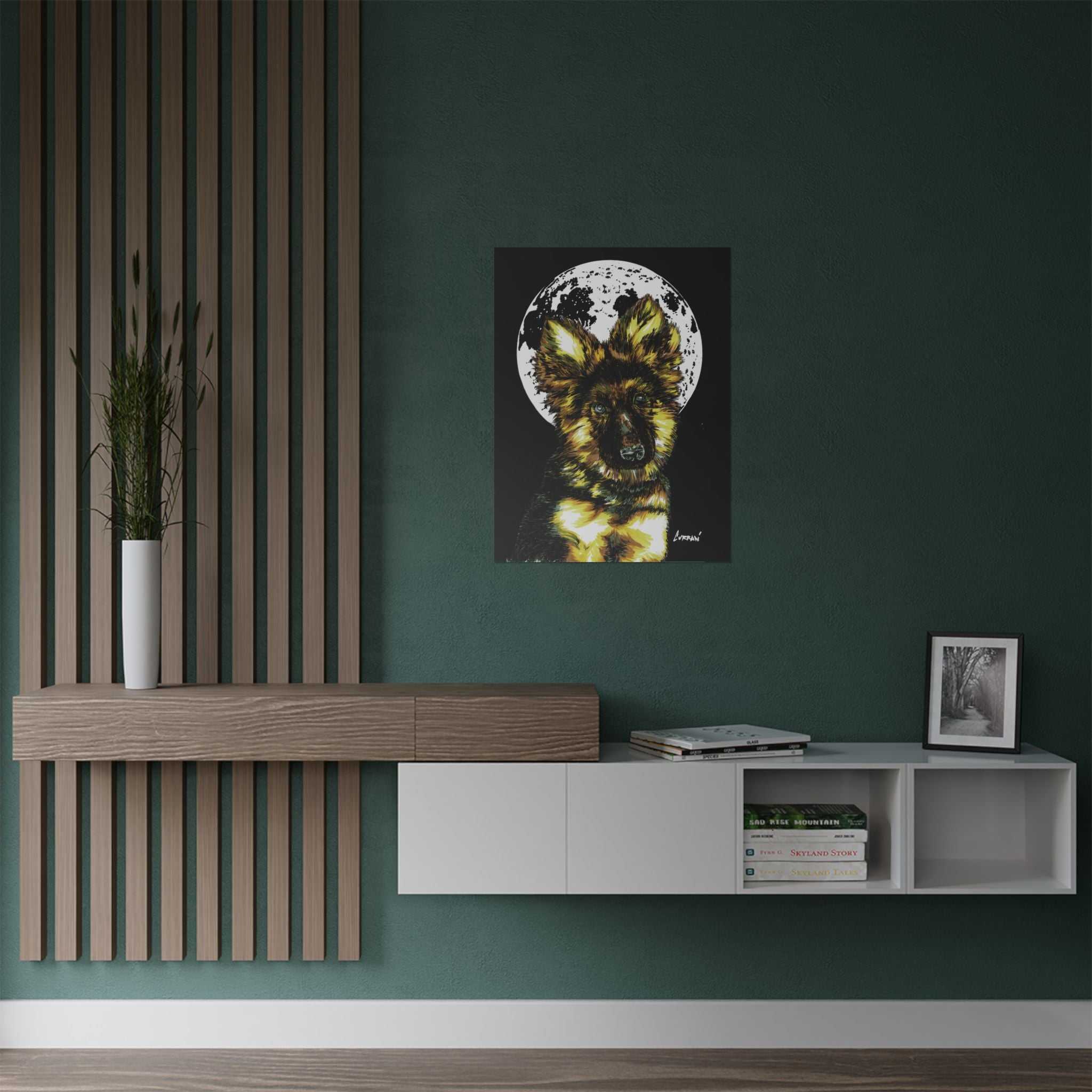 German Shepherd Satin Poster | 300gsm Art Print for Dog Lovers