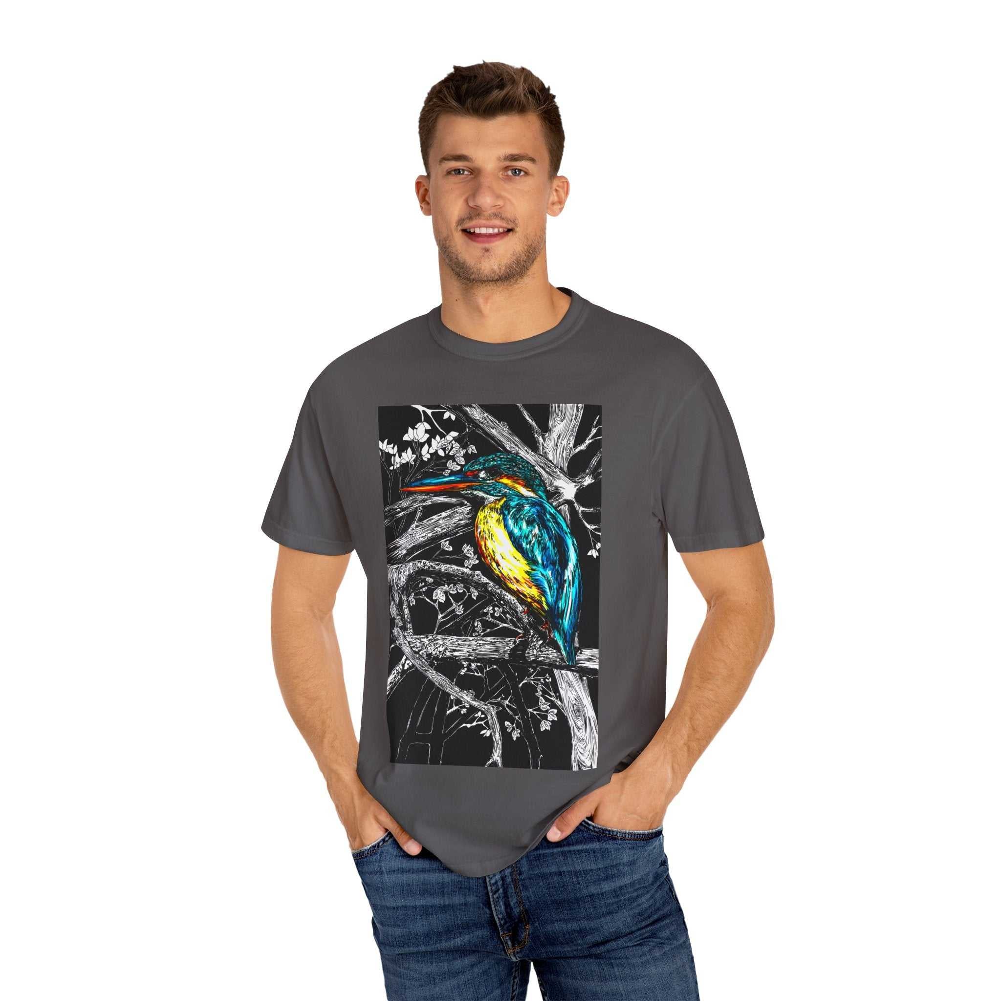 Discover the perfect shirt for nature lovers with our Kingfisher Graphic Unisex T-Shirt - Nature Lover's Tee. Stand out in style!