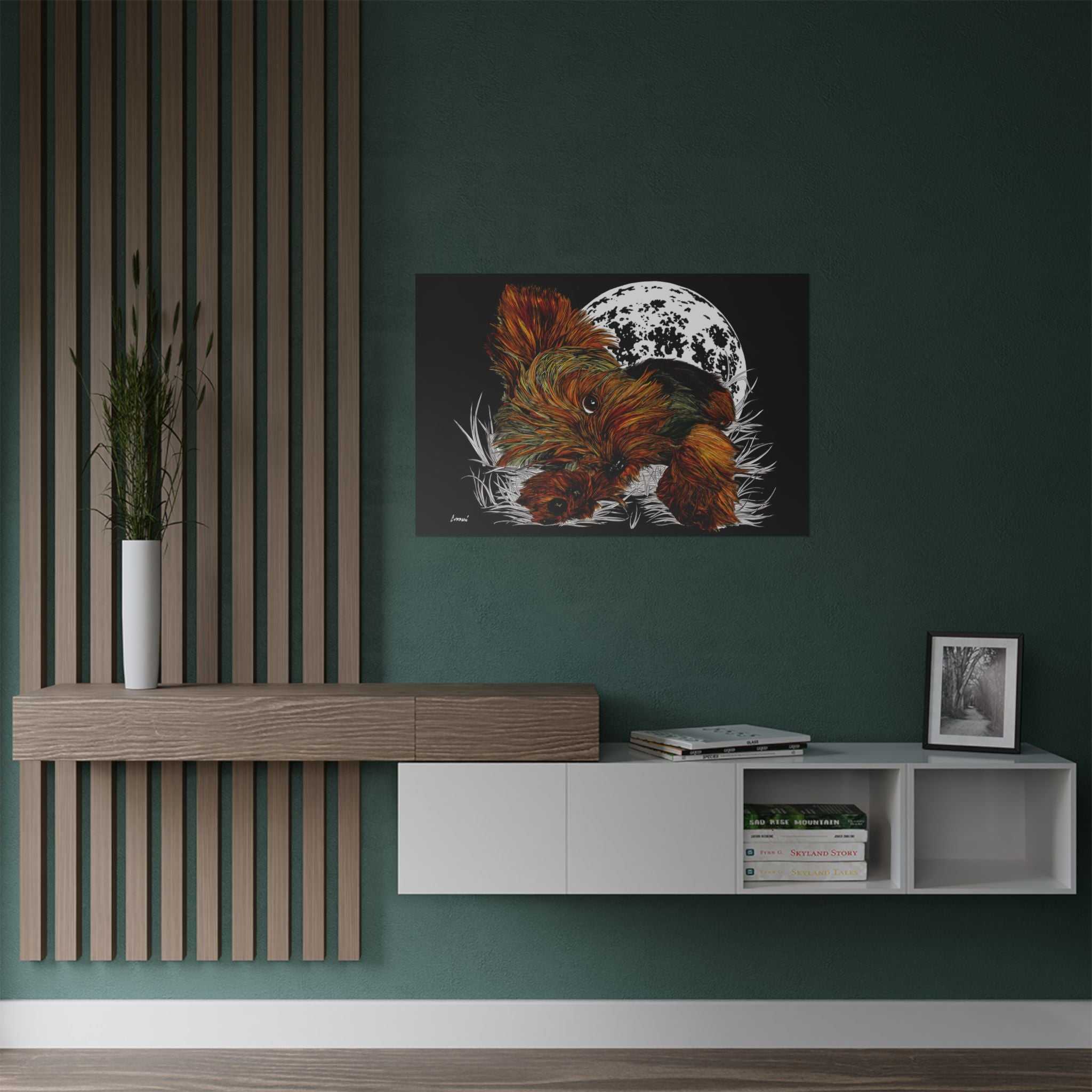 Elevate your walls with our Yorkshire Terrier Satin Poster - 300gsm Art Print for Dog Lovers. Perfect for any pup enthusiast!