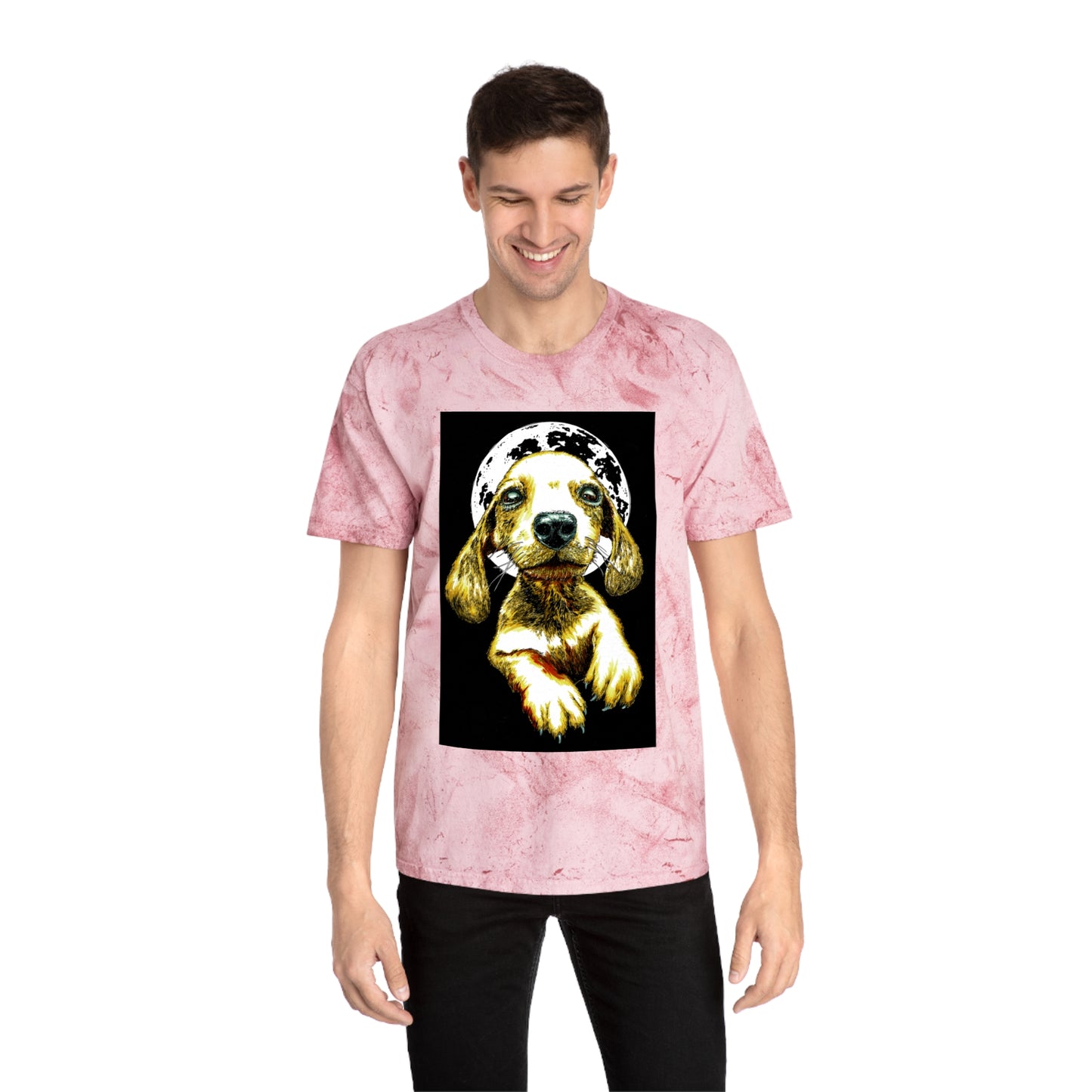 Unisex Color Blast Dog Graphic Pet Lover Tee