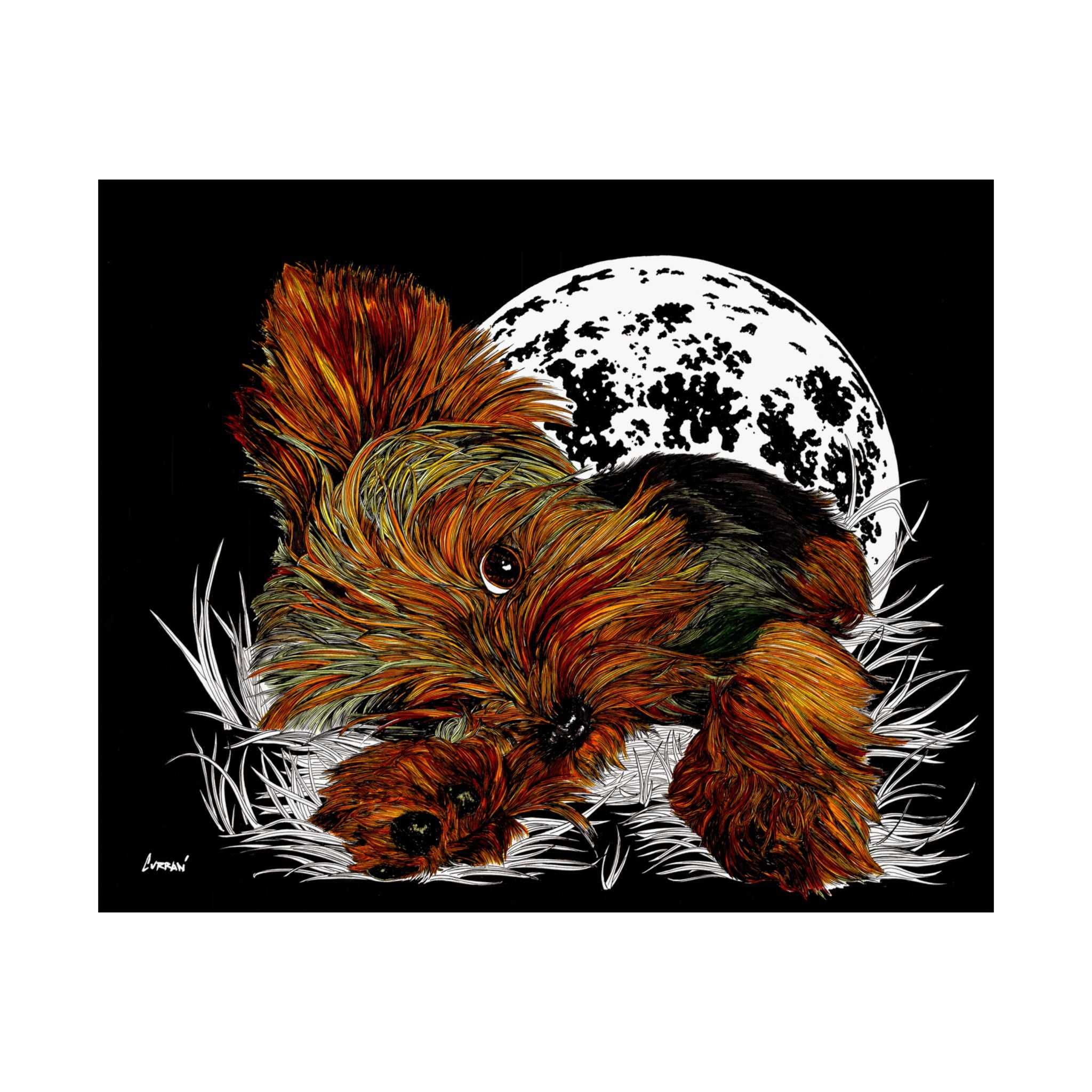 Elevate your walls with our Yorkshire Terrier Satin Poster - 300gsm Art Print for Dog Lovers. Perfect for any pup enthusiast!