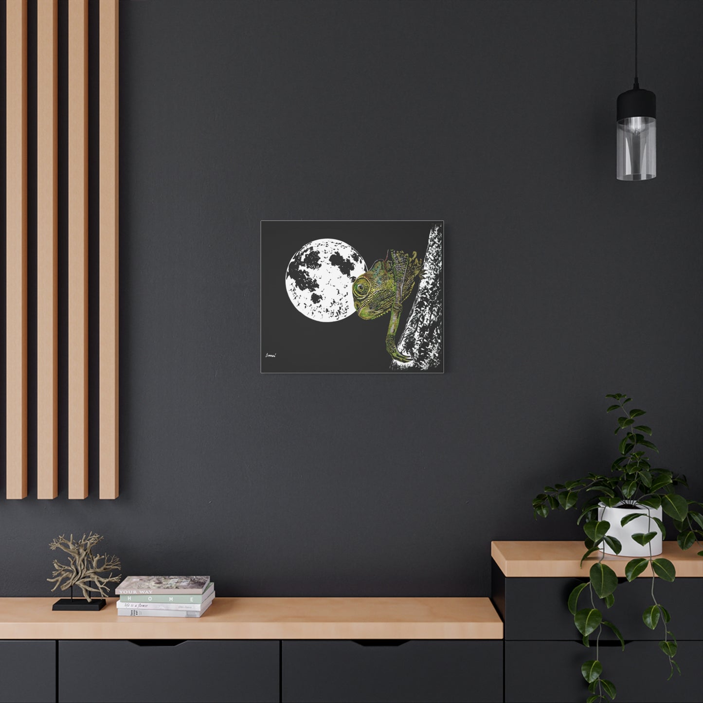 Chameleon Print of the Original, hand drawn wall art