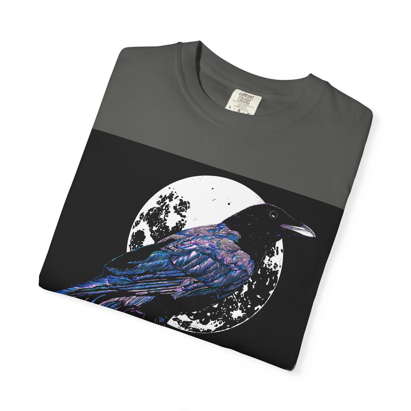 Crow Garment-Dyed T-Shirt for Nature Lovers