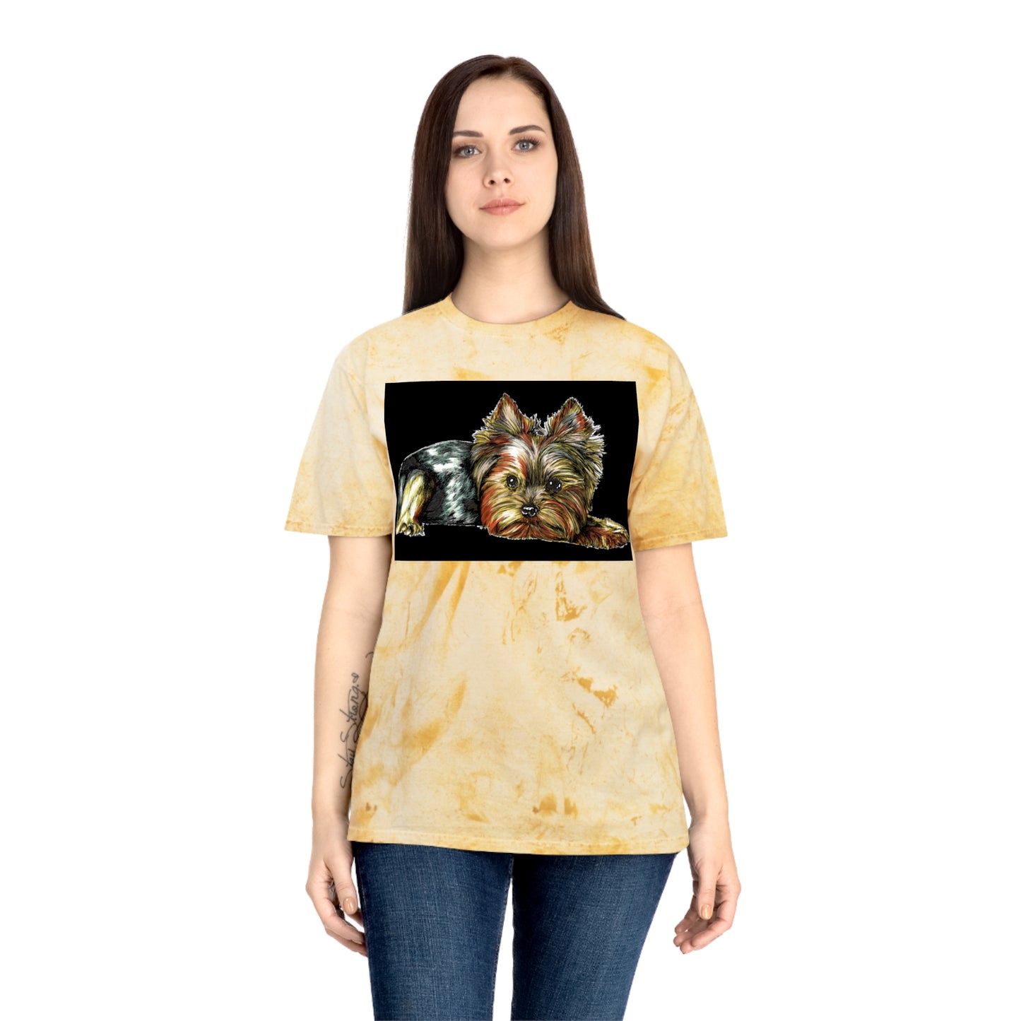 Yorkie Terrier Color Blast T-Shirt - Stylish Pet Apparel for Animal Enthusiasts