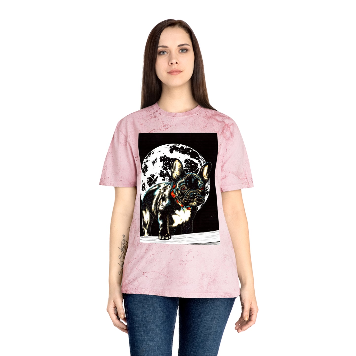 Color Blast French Bulldog T-Shirt | Unisex Moonlit Design