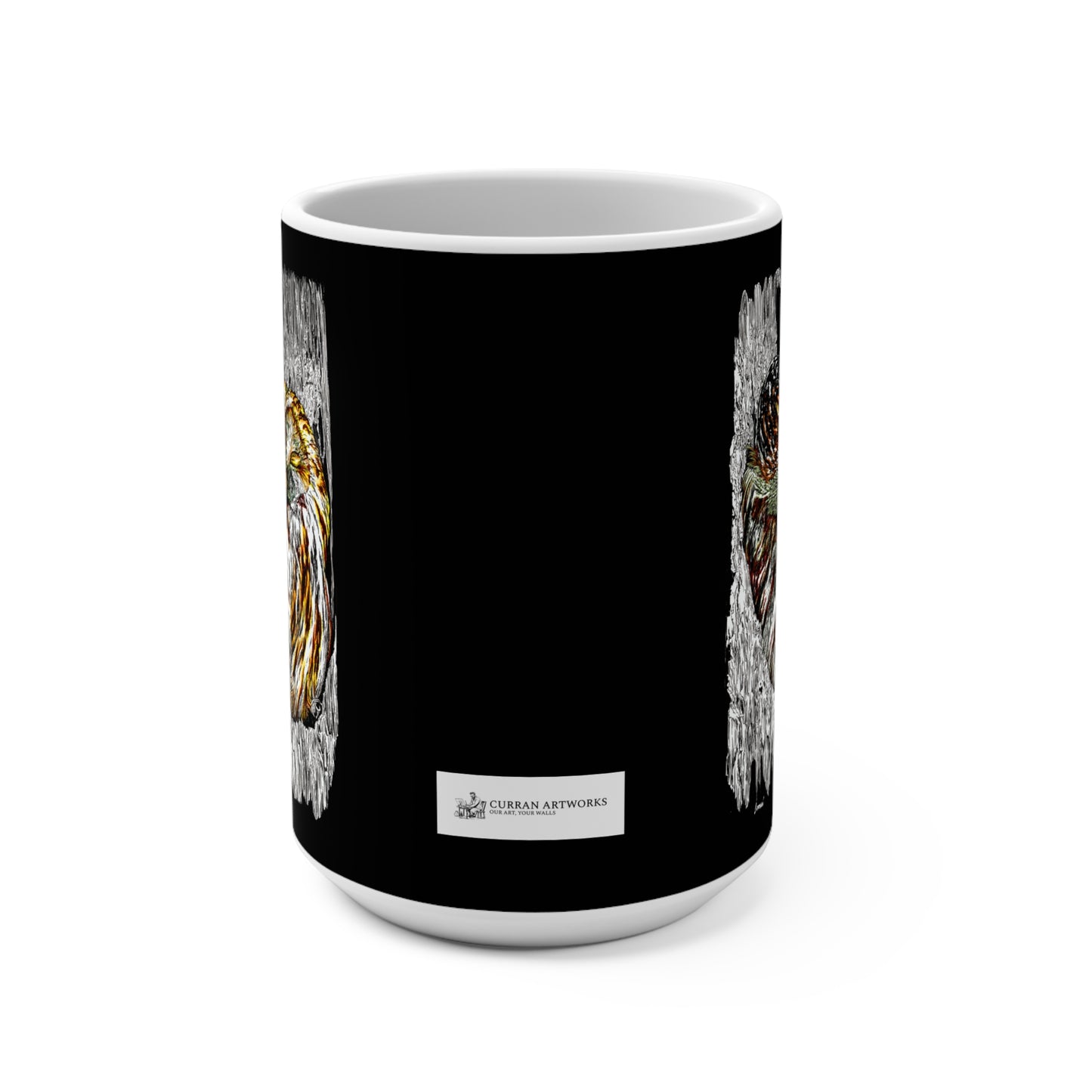 Artistic Owl 15oz Mug - Featuring Vivid Wildlife Designs