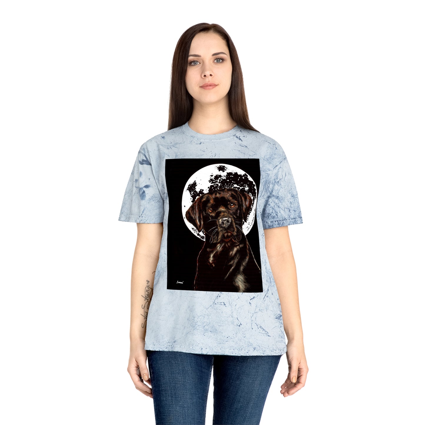 Chocolate Labrador T-Shirt - Artistic Dog Tee for Pet Lovers