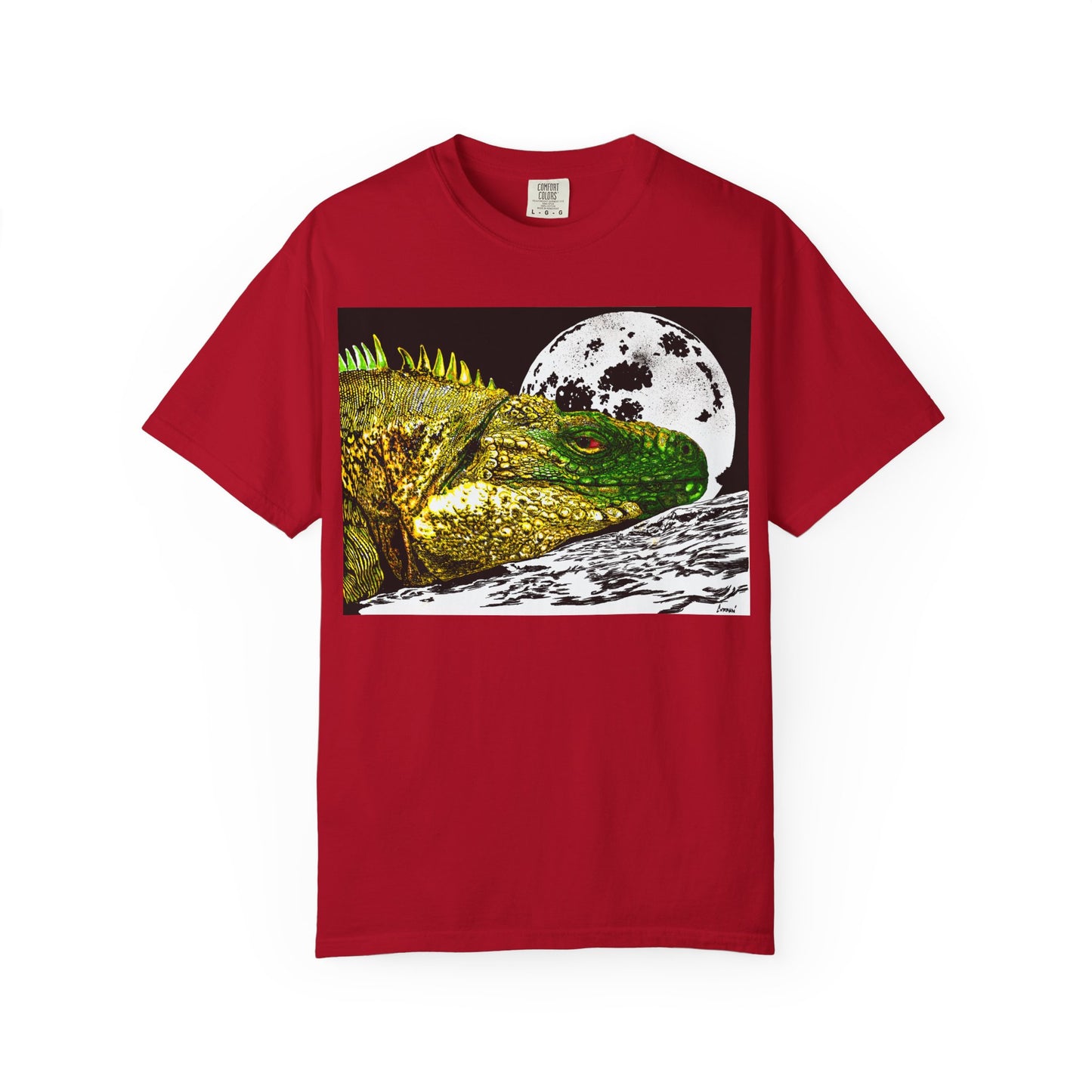 Graphic Iguana Moon Unisex T-Shirt - Nature Inspired Tee