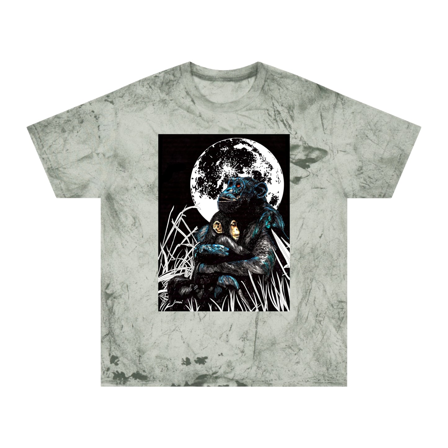 Gorilla and Child T Shirt Original Hand-Drawn Art