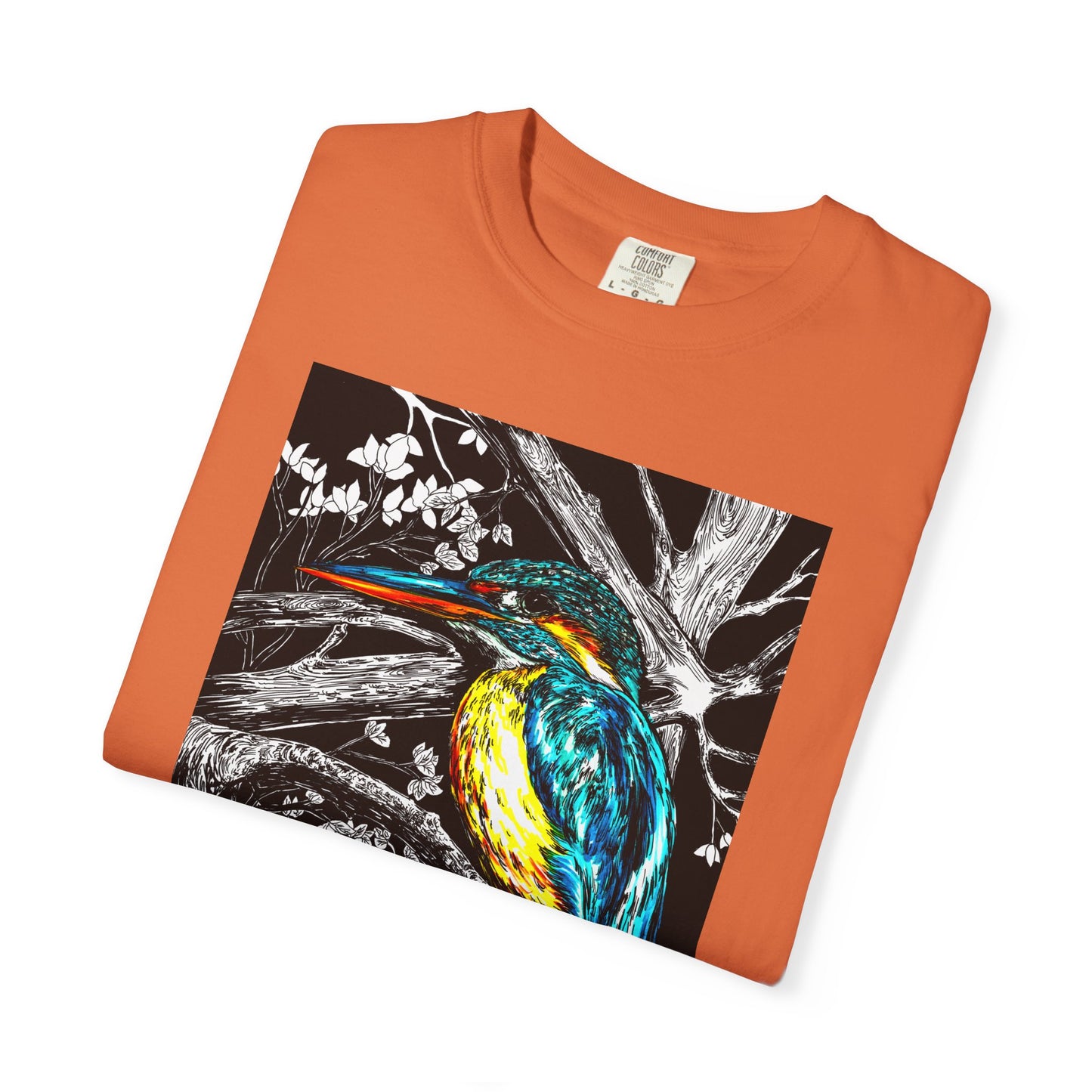 Vibrant Kingfisher Graphic Unisex T-Shirt - Nature Lover's Tee
