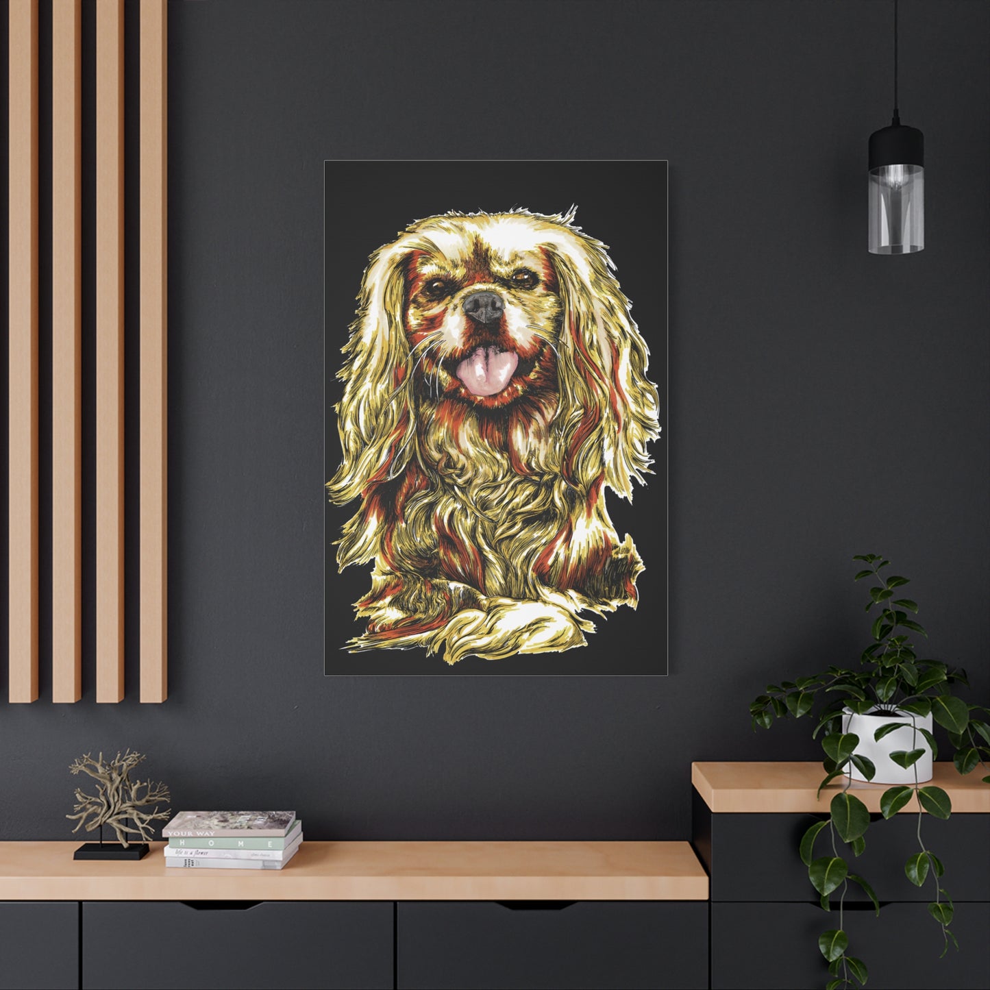 Cocker Spaniel Print, Hand-Drawn Dog Art