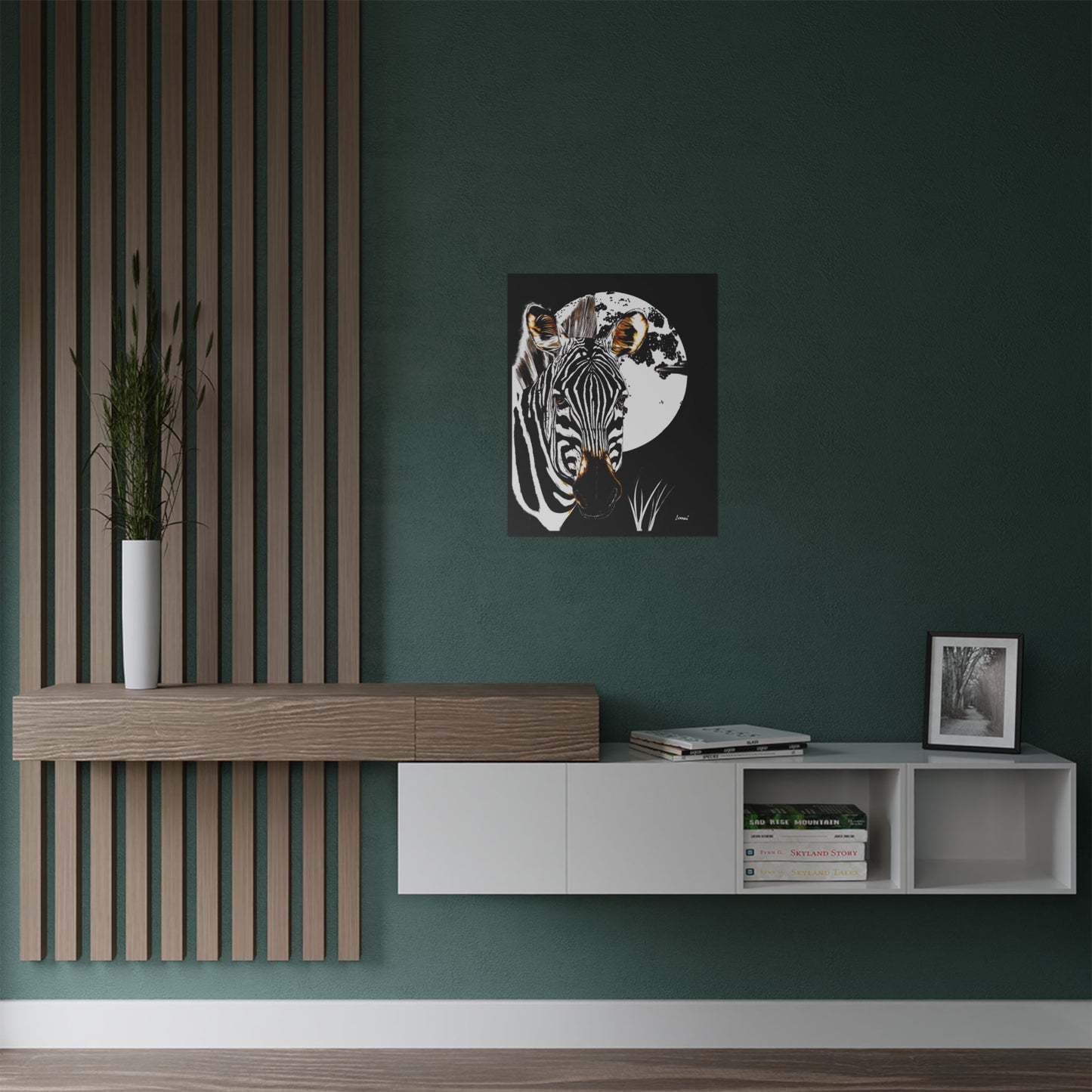 Zebra Satin Poster - Art Print Poster of the Original Art