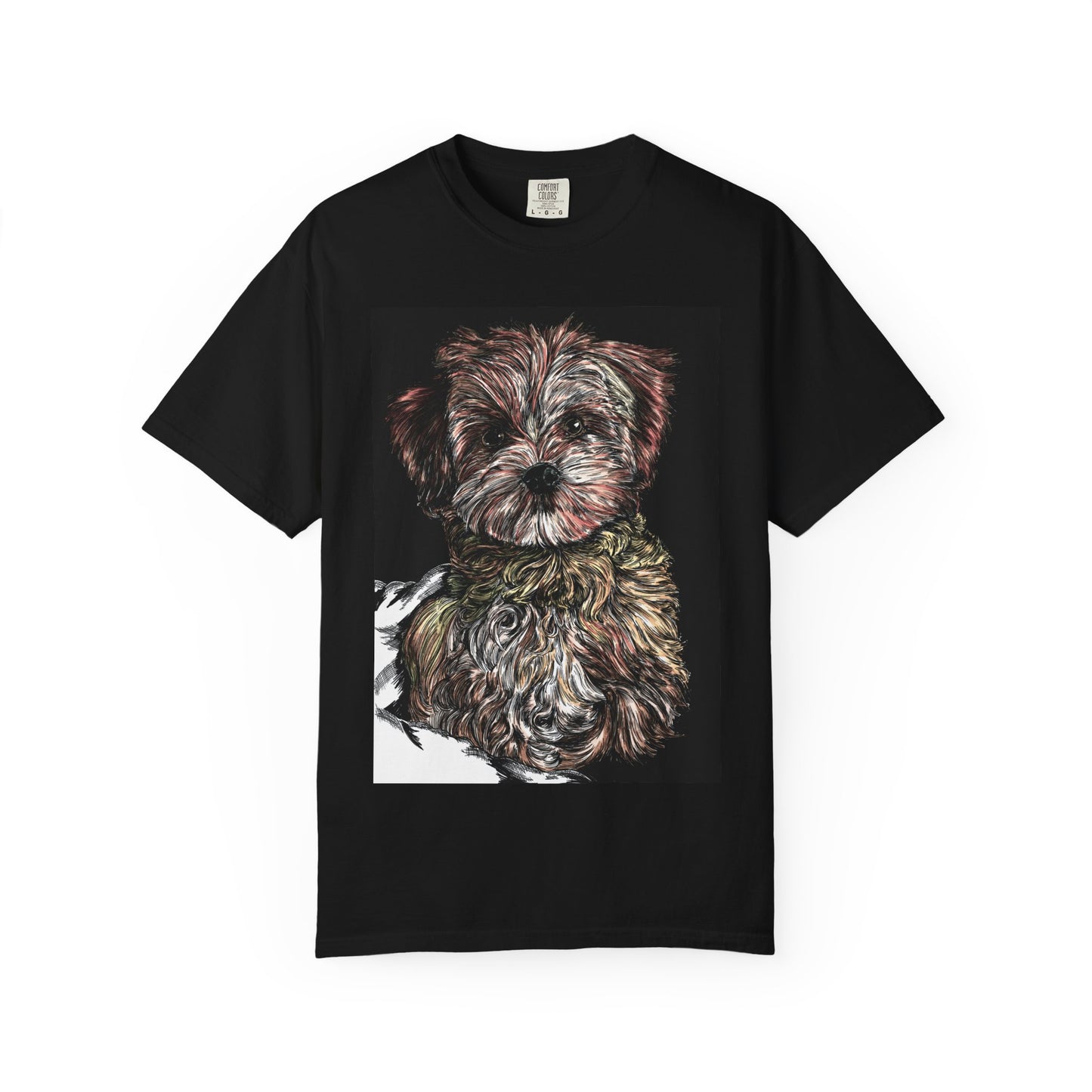 Puppy Art Unisex Garment-Dyed T-Shirt – Original Hand-Drawn